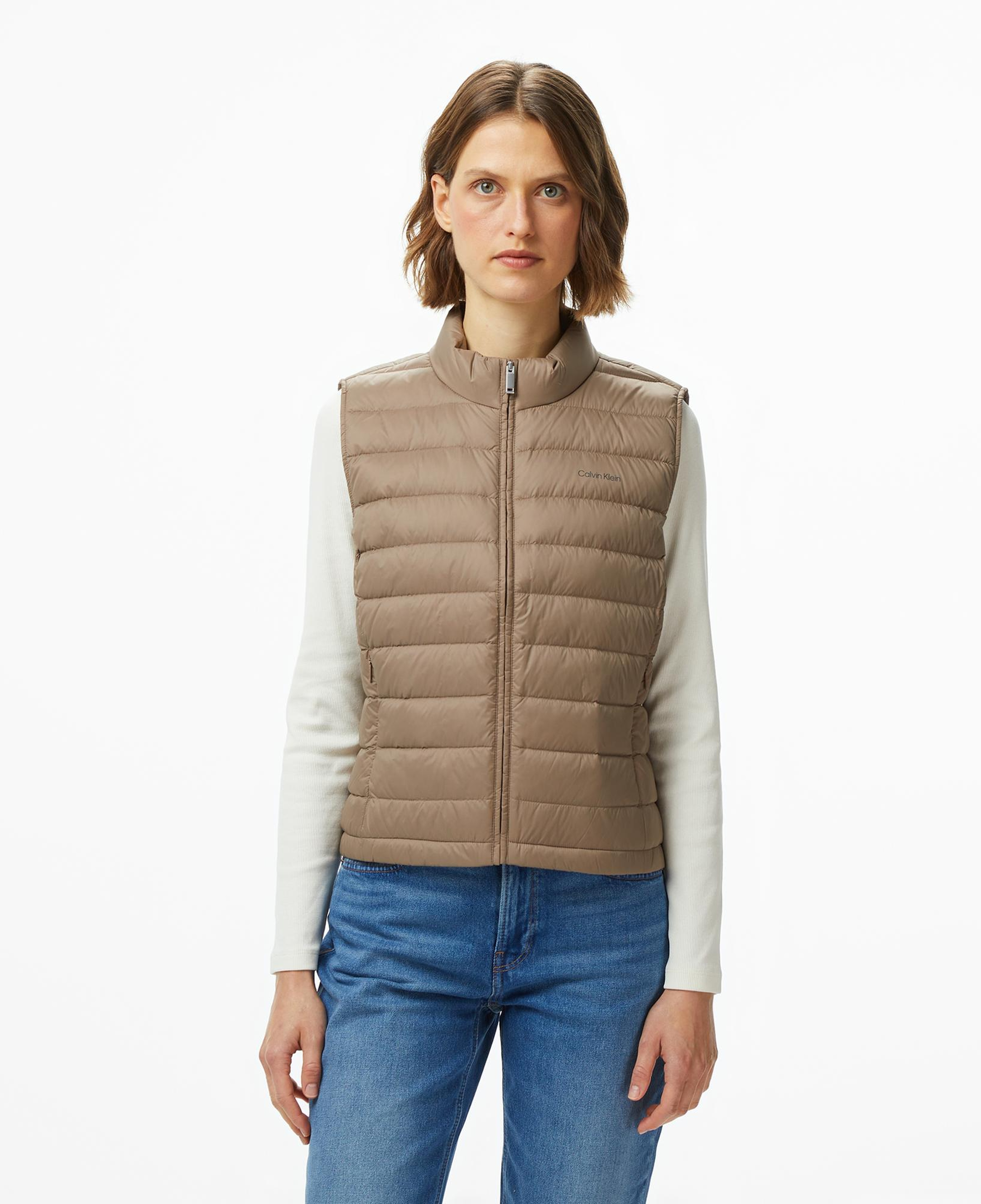 Calvin Klein Ultra Lightweight Down Puffer Kadın Kahverengi Yelek