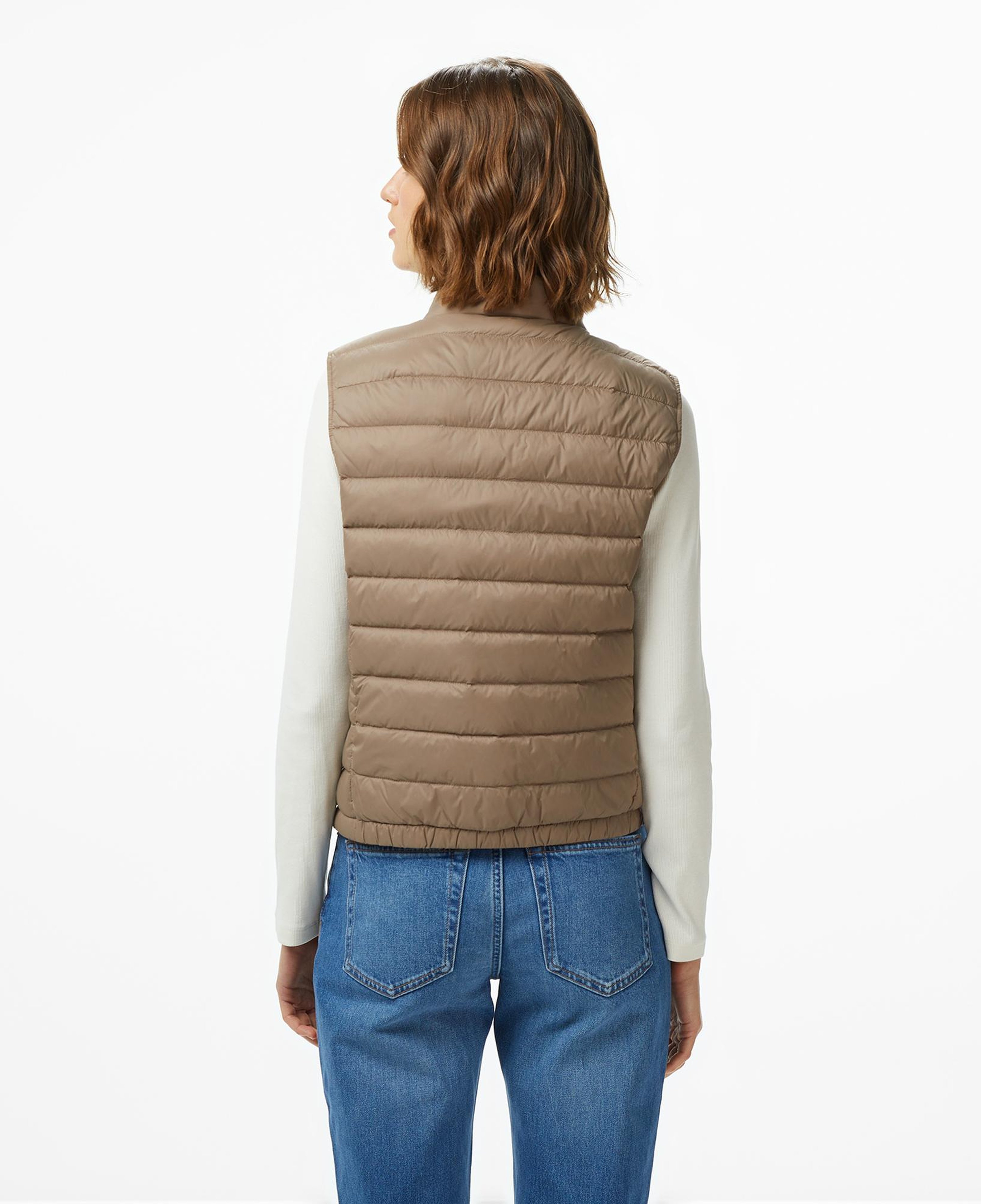 Calvin Klein Ultra Lightweight Down Puffer Kadın Kahverengi Yelek