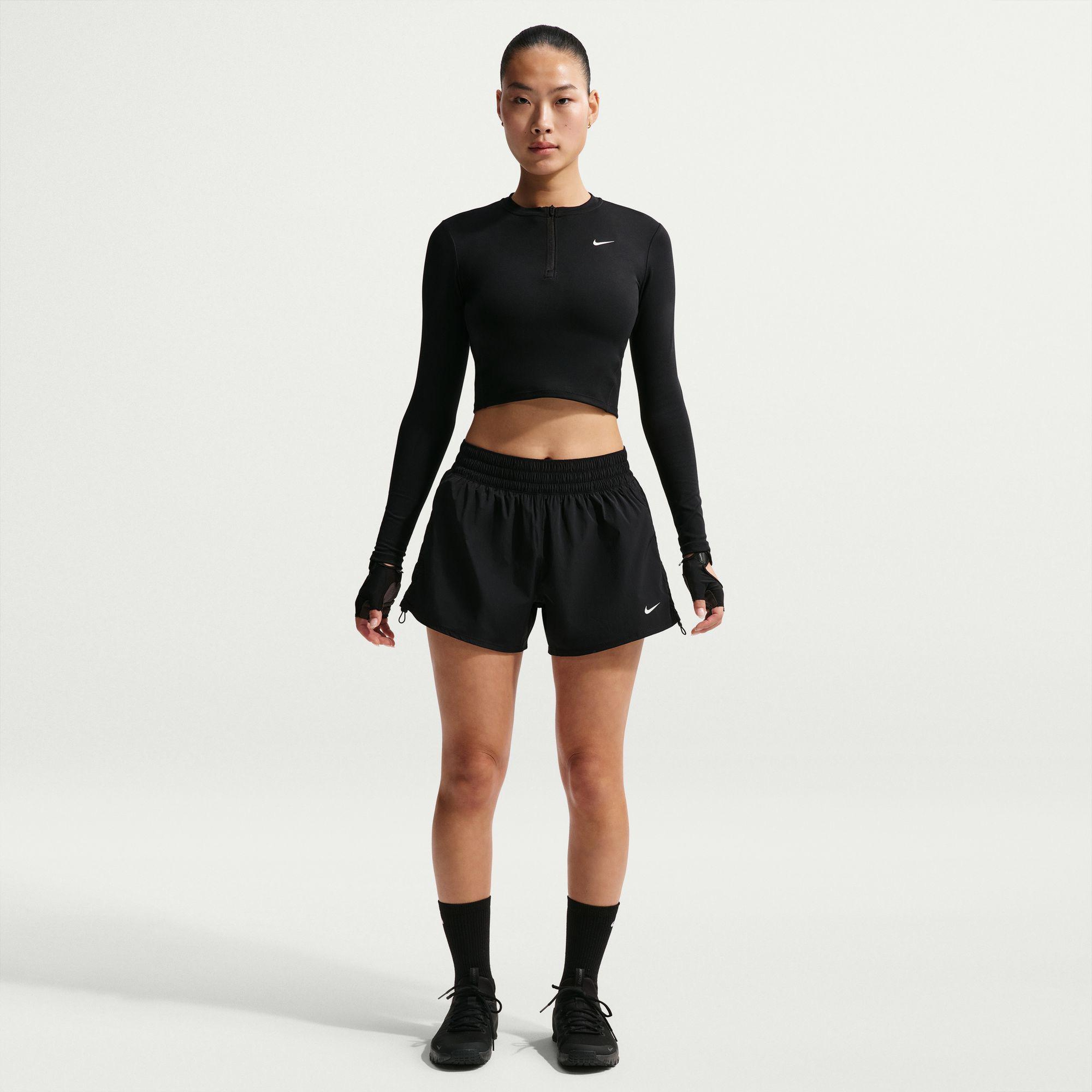 Nike One Dri-Fit High Rise 13 cm Kadın Siyah Şort