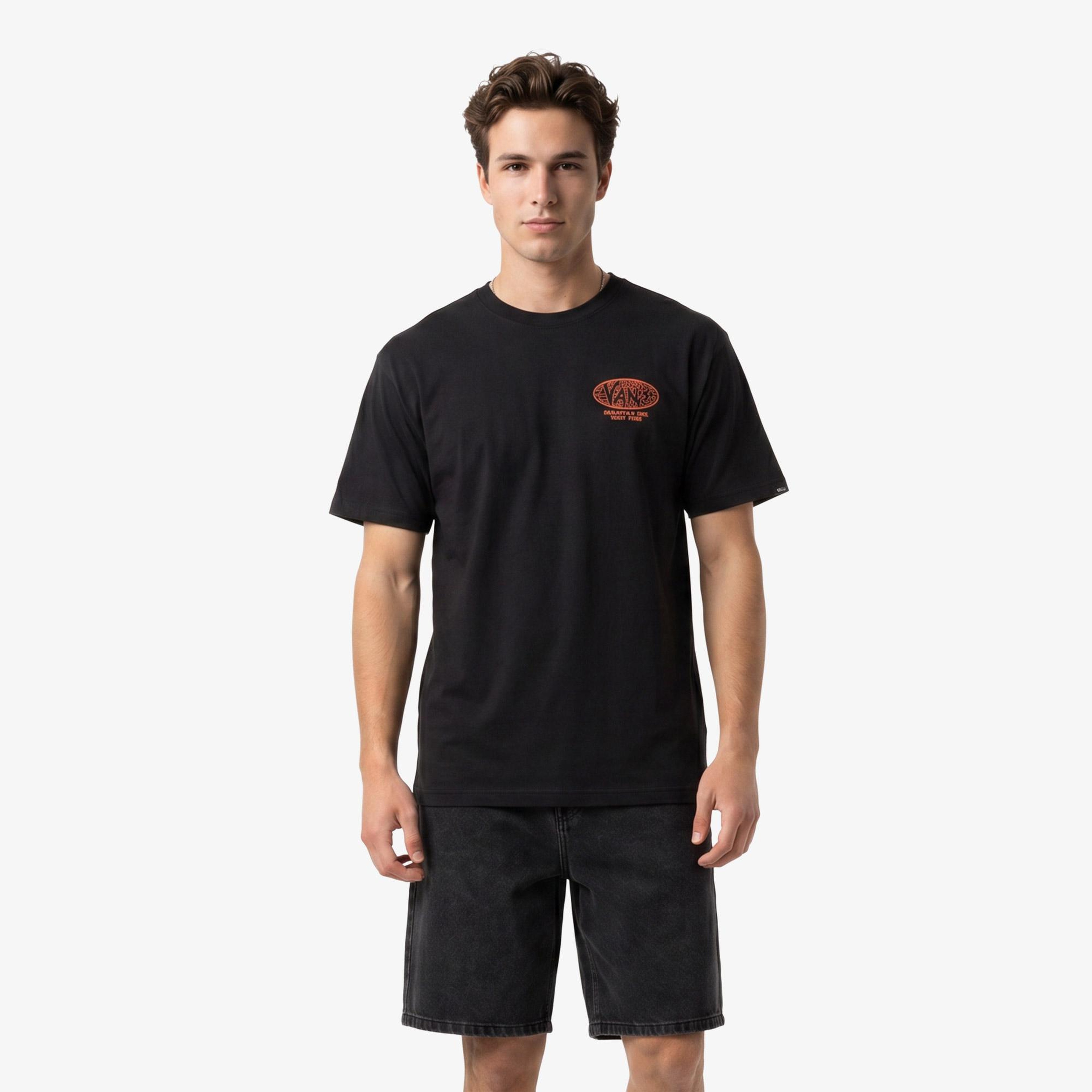 Vans World Tour Loose Erkek Siyah T-Shirt