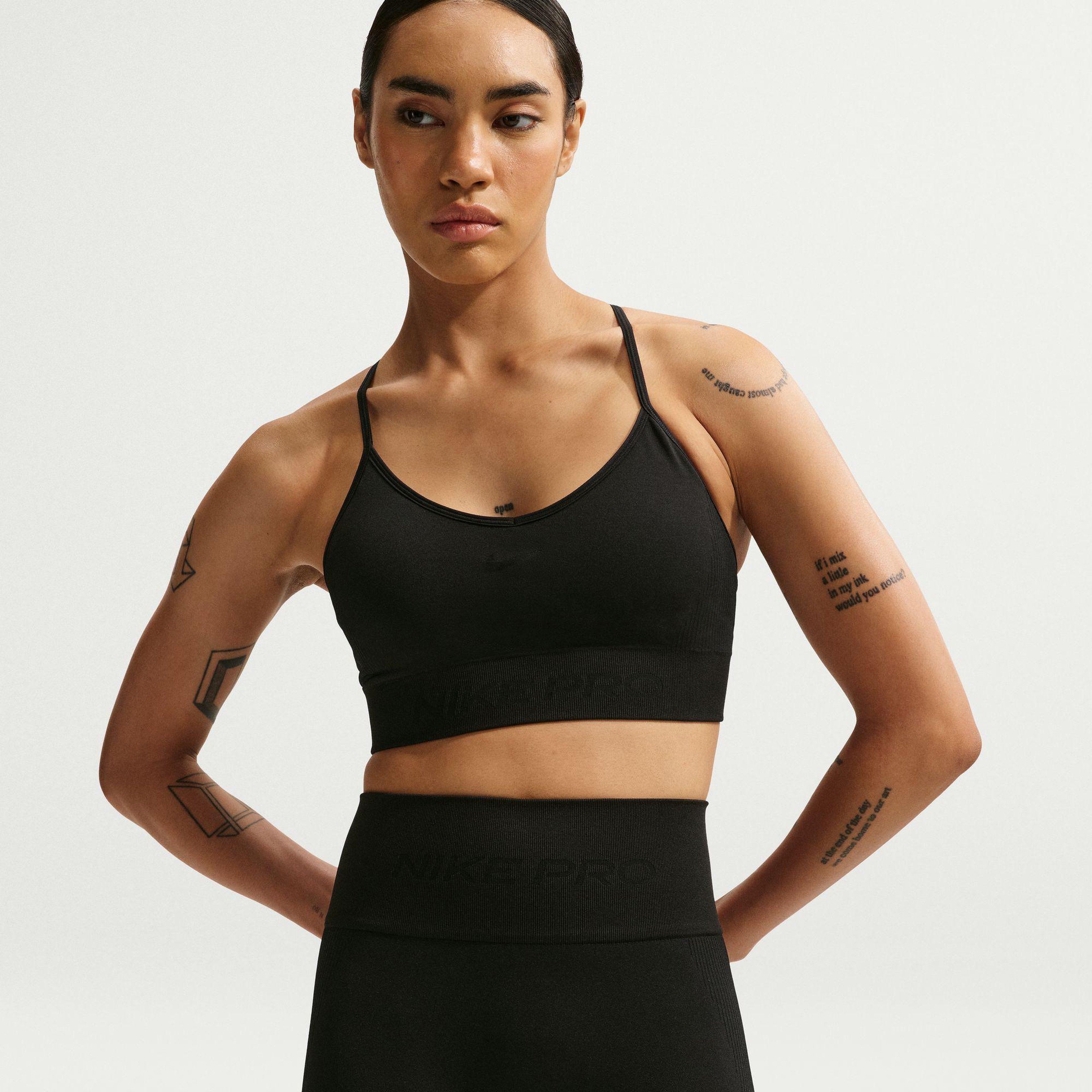 Nike Pro Dri-Fit Seamless High Rise 13 cm Kadın Siyah Kısa Tayt