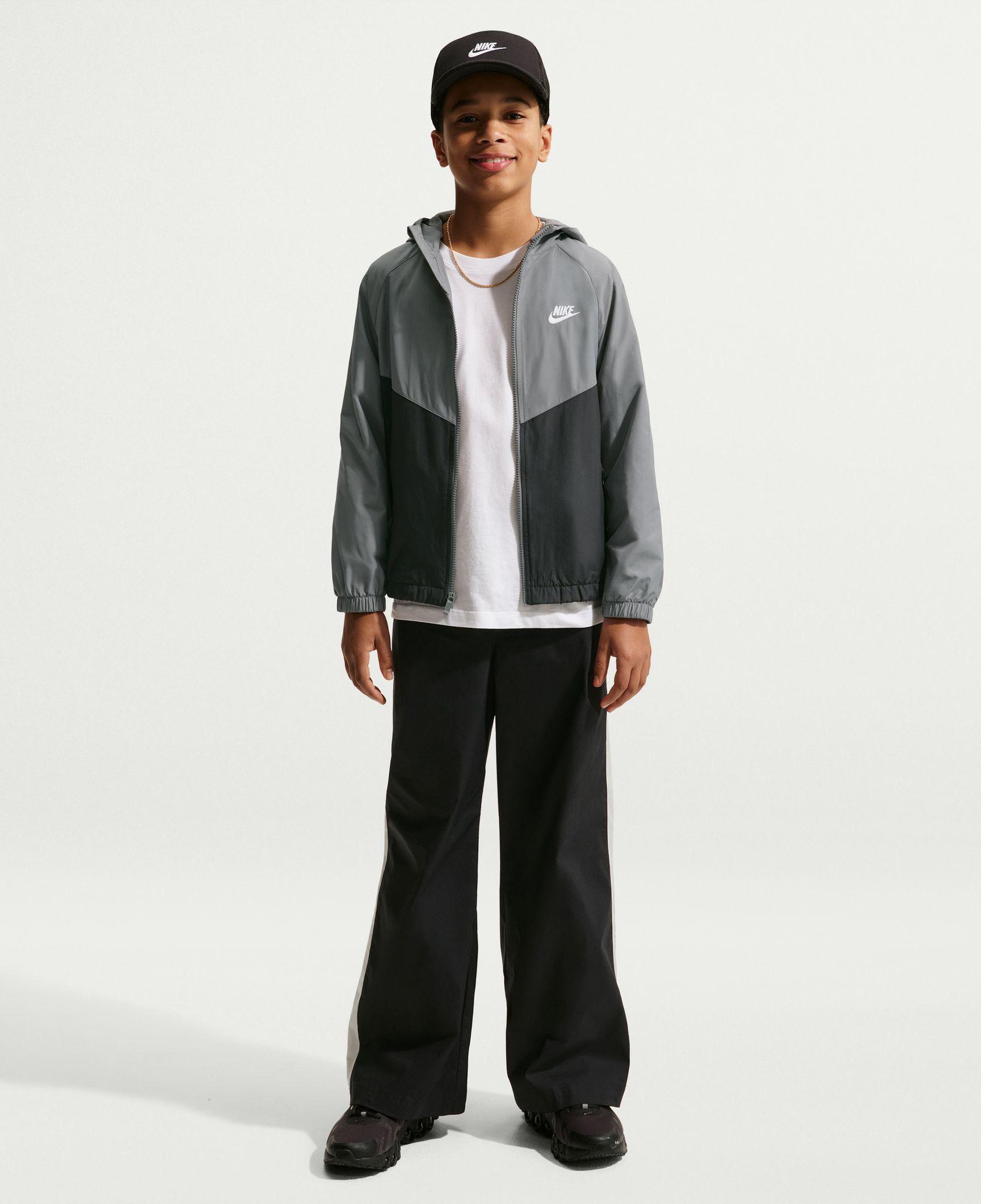 Nike Sportswear Repel Windrunner Çocuk Gri Ceket