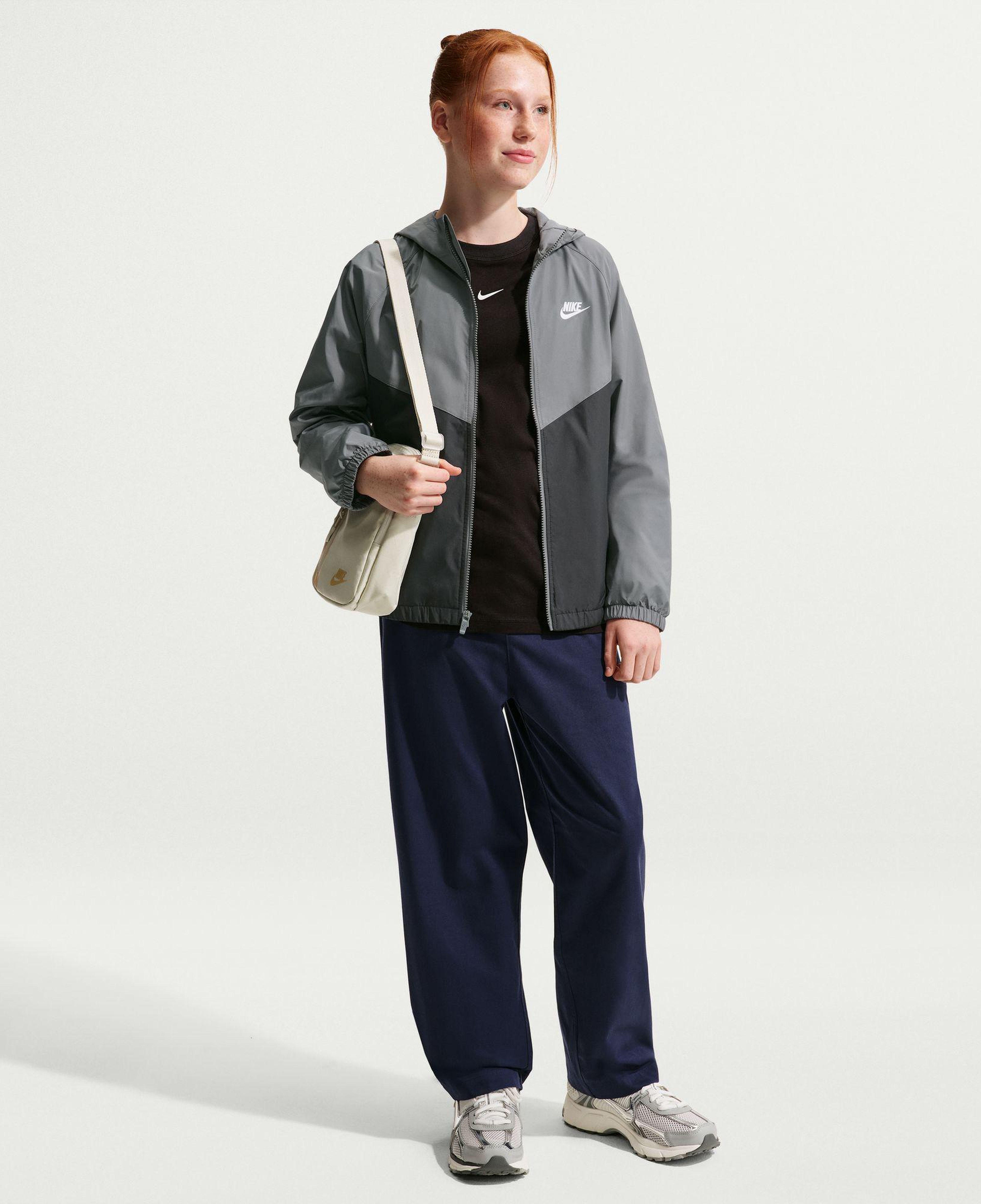 Nike Sportswear Repel Windrunner Çocuk Gri Ceket