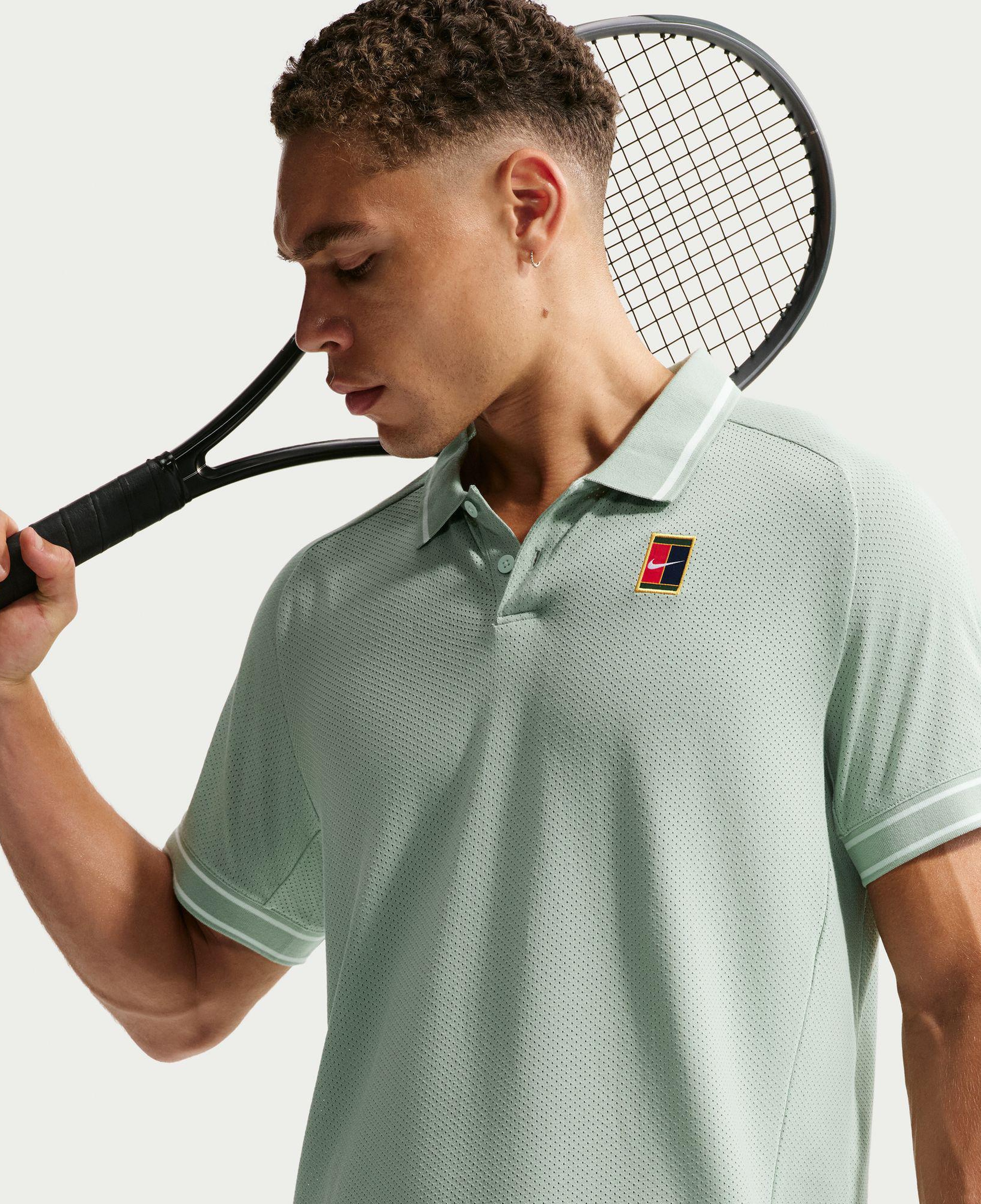 Nike Court Heritage Erkek Yeşil Polo