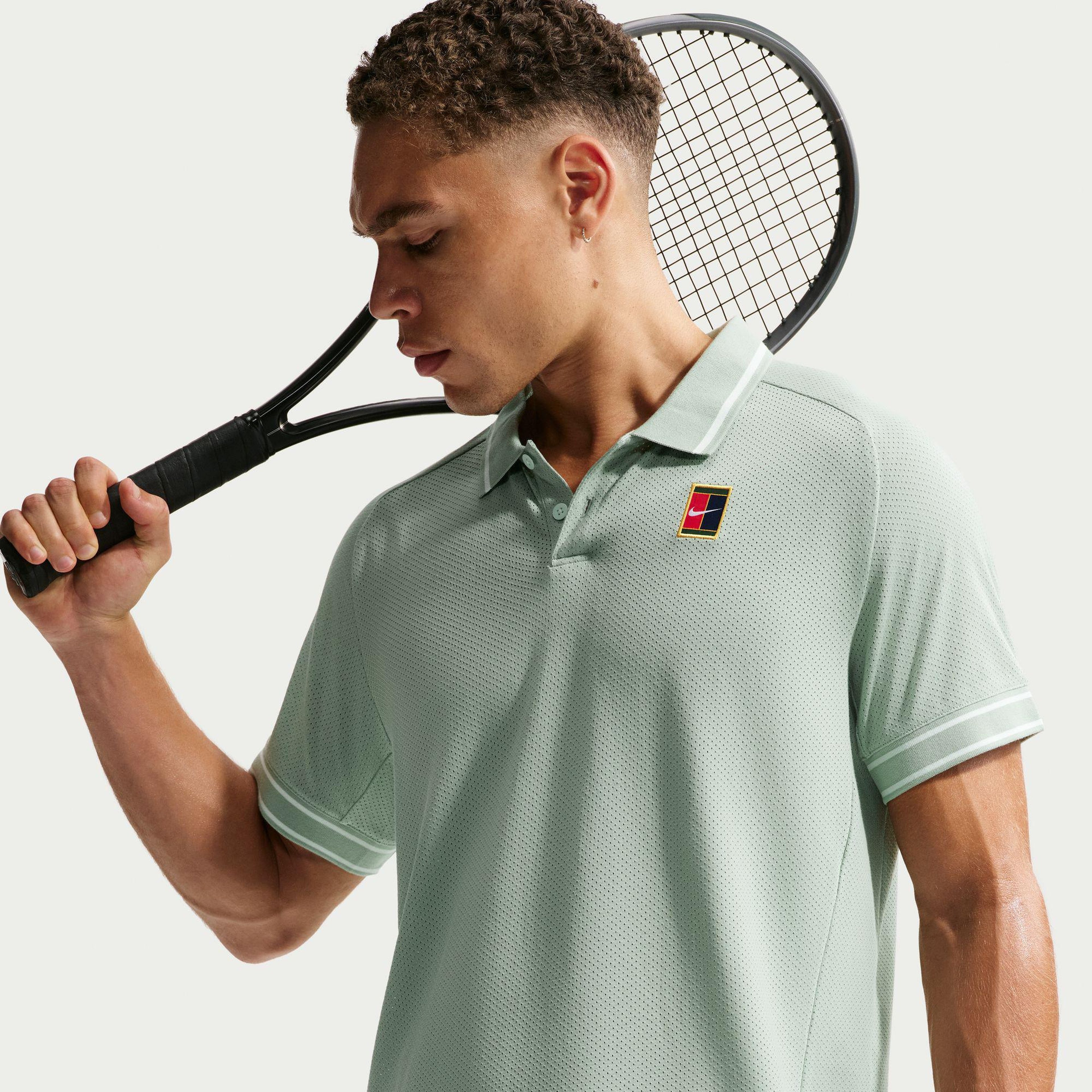 Nike Court Heritage Erkek Yeşil Polo