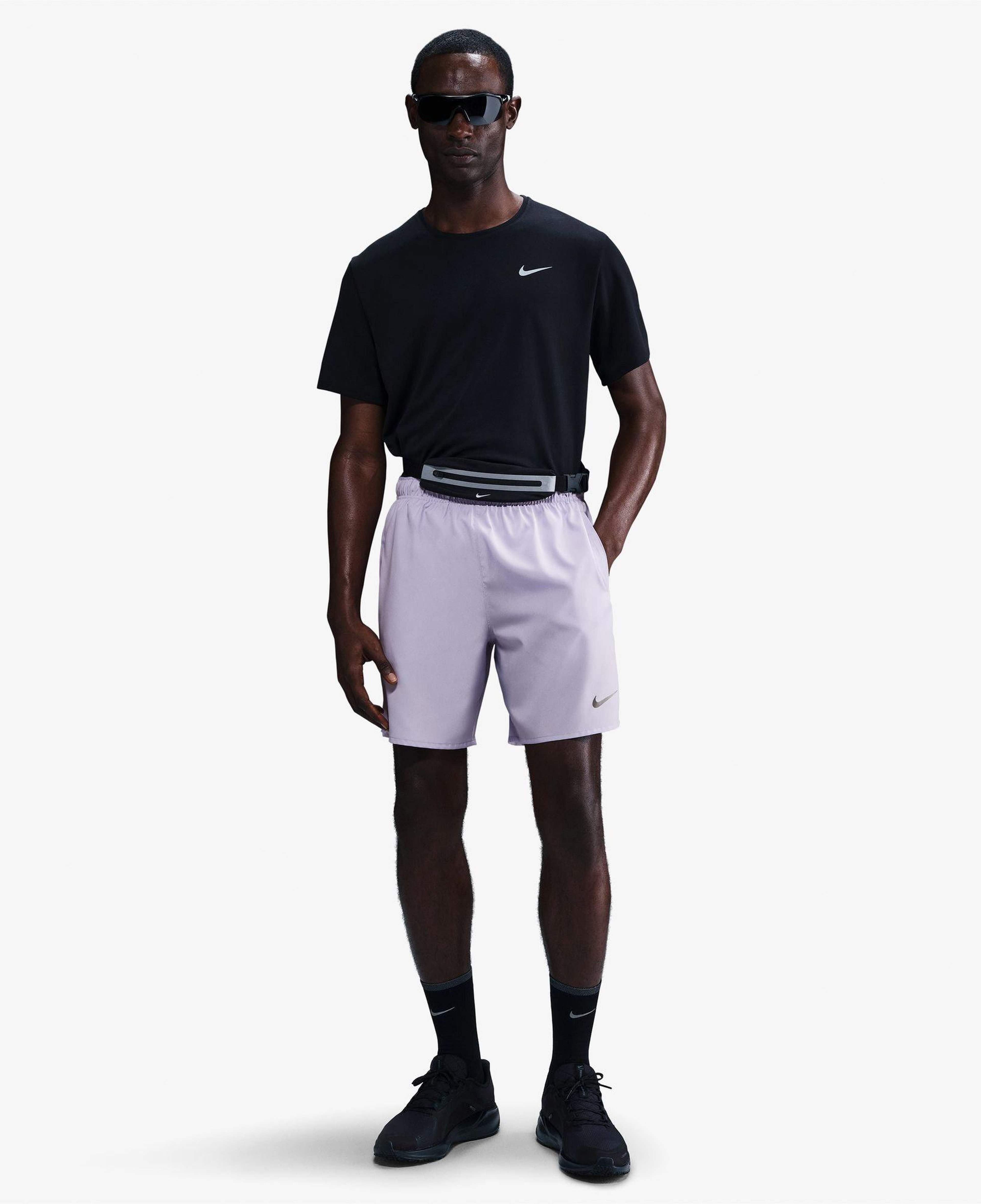 Nike Dri-Fit Challenger 18 cm Erkek Lila Şort