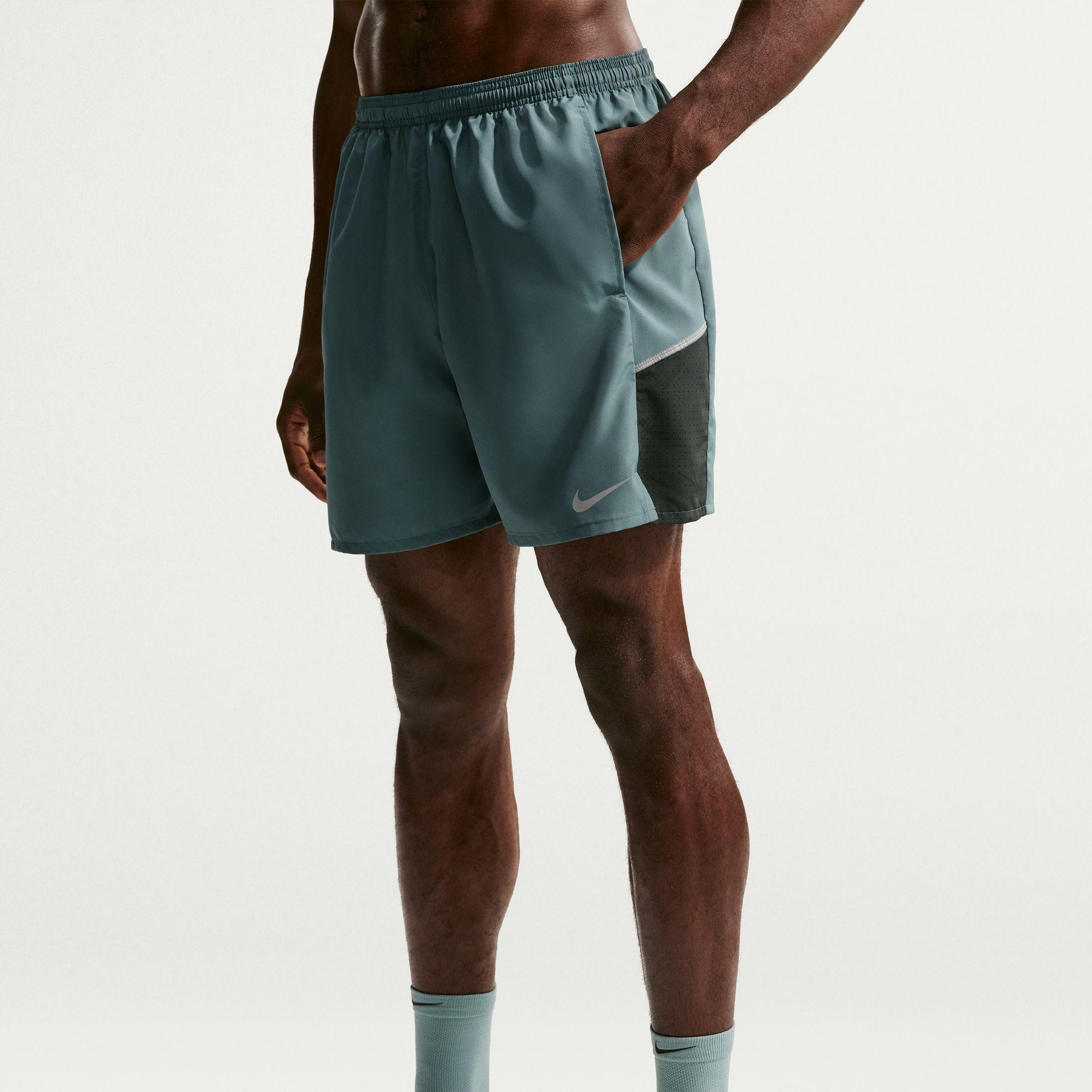 Nike Dri-Fit Miler 18 cm Erkek Yeşil Şort