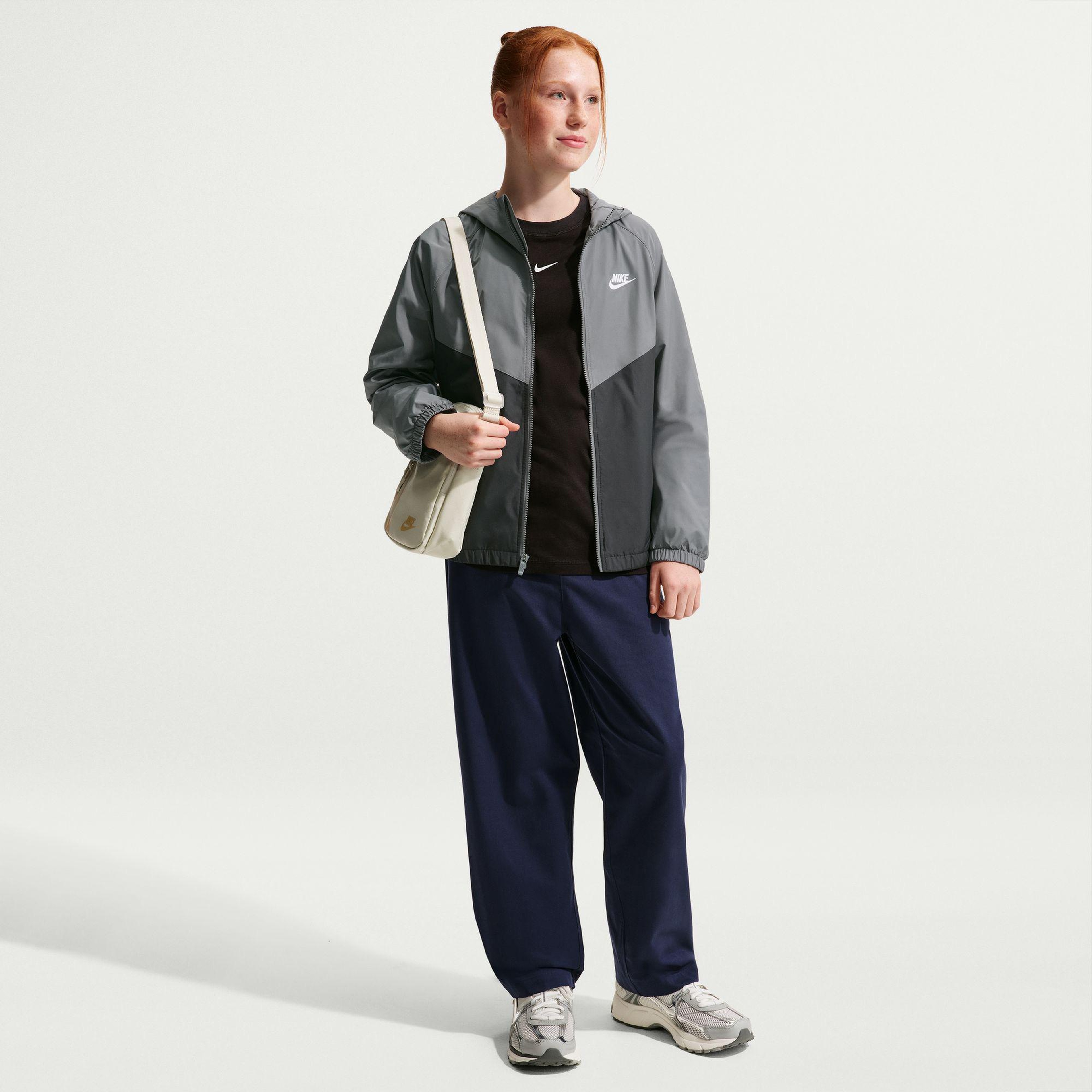 Nike Sportswear Repel Windrunner Çocuk Gri Ceket