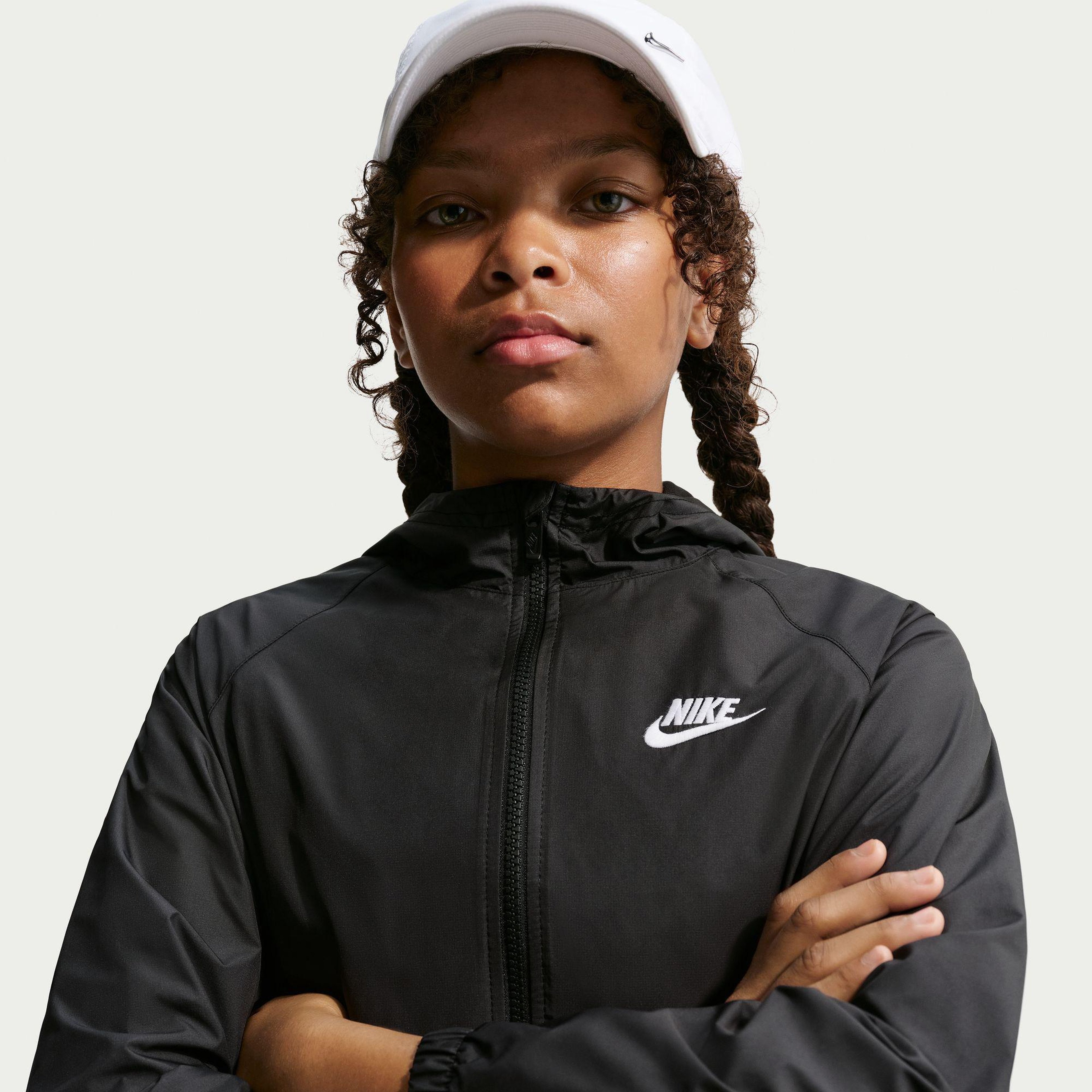 Nike Sportswear Repel Windrunner Çocuk Siyah Ceket