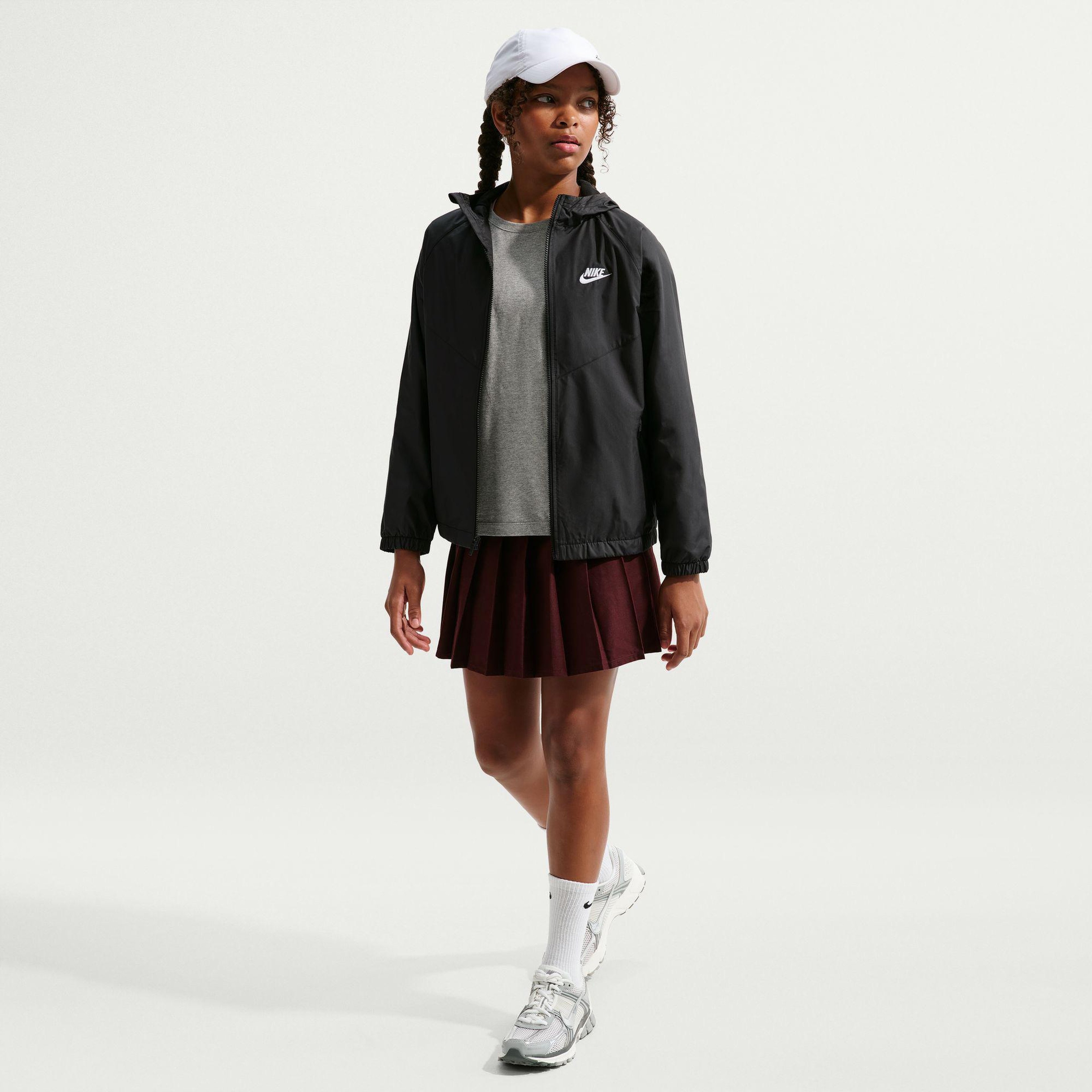 Nike Sportswear Repel Windrunner Çocuk Siyah Ceket