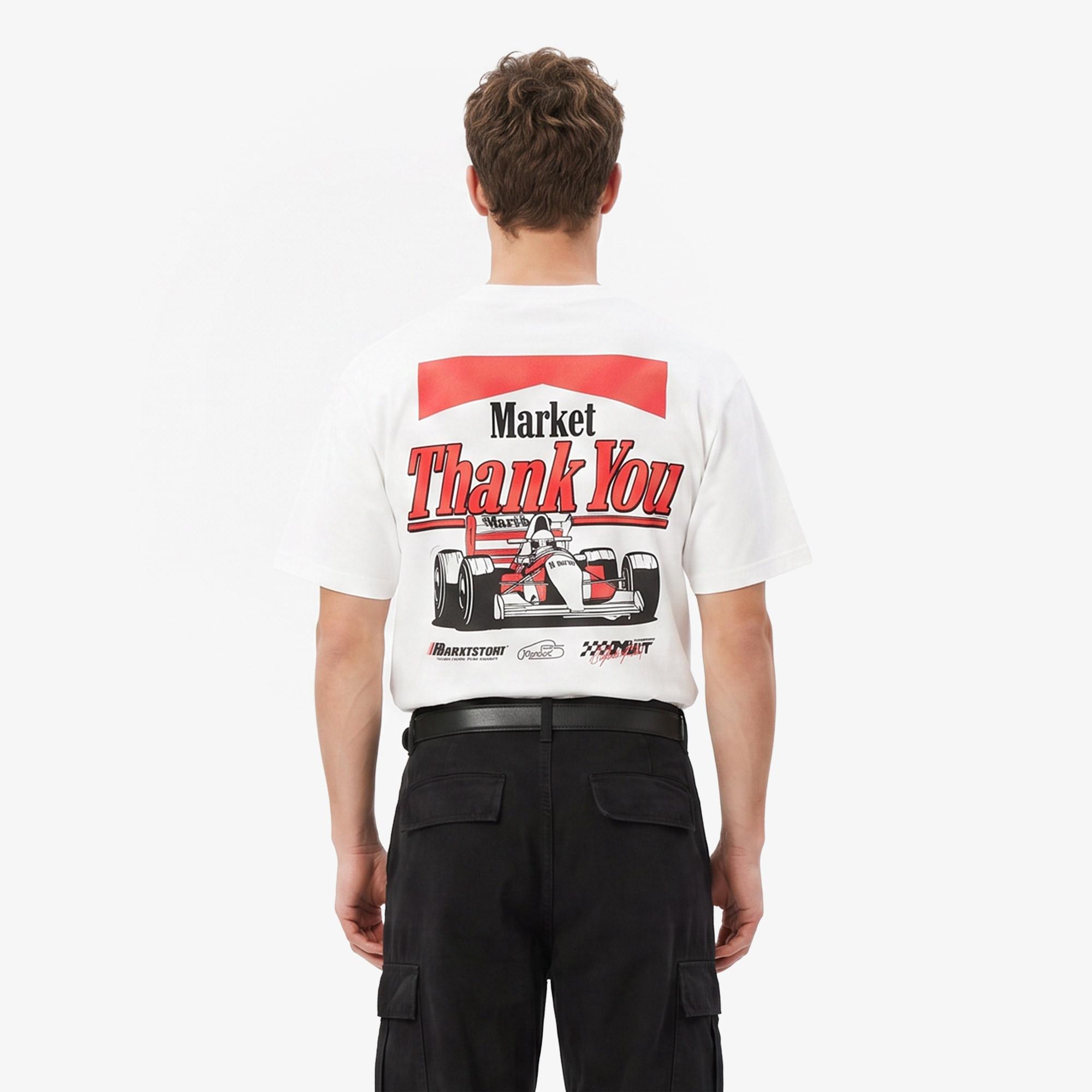 Market Have A Nice Race Erkek Beyaz T-Shirt
