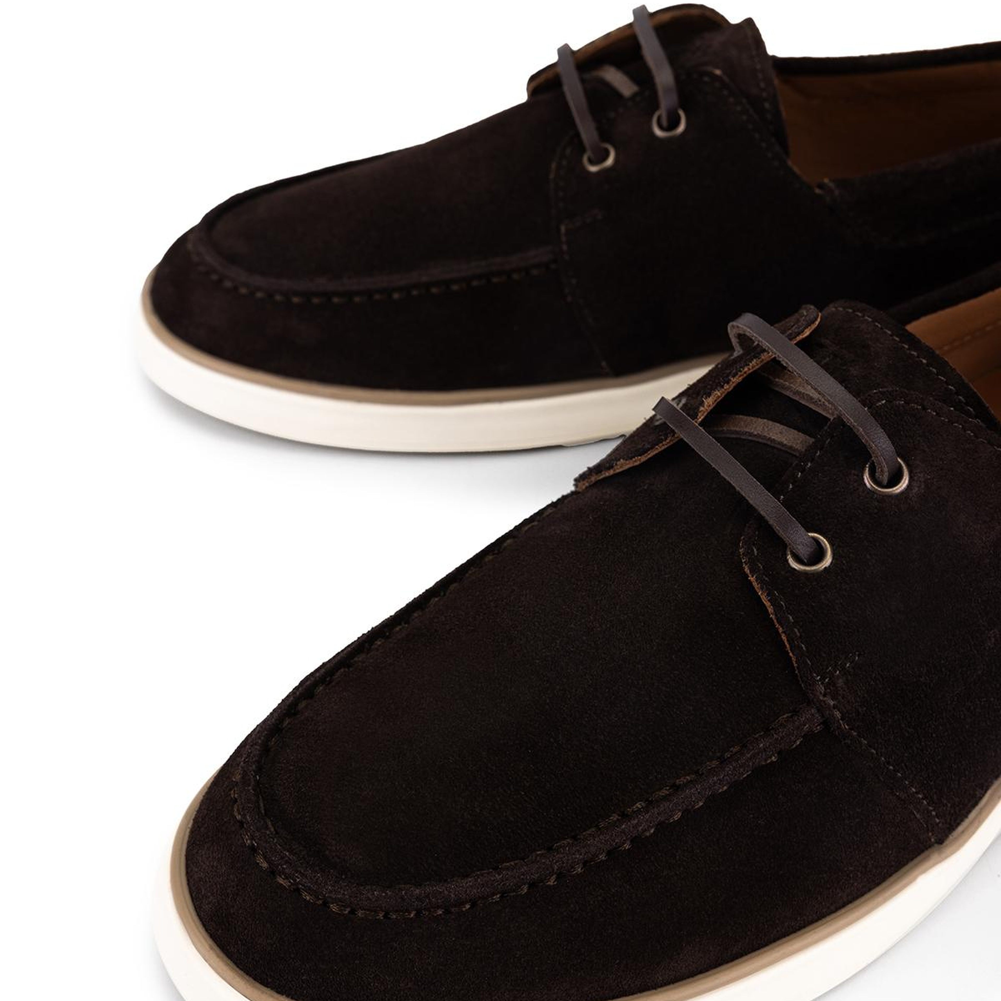 Tamer Tanca Erkek Hakiki Deri Kahverengi Süet Casual Ayakkabı