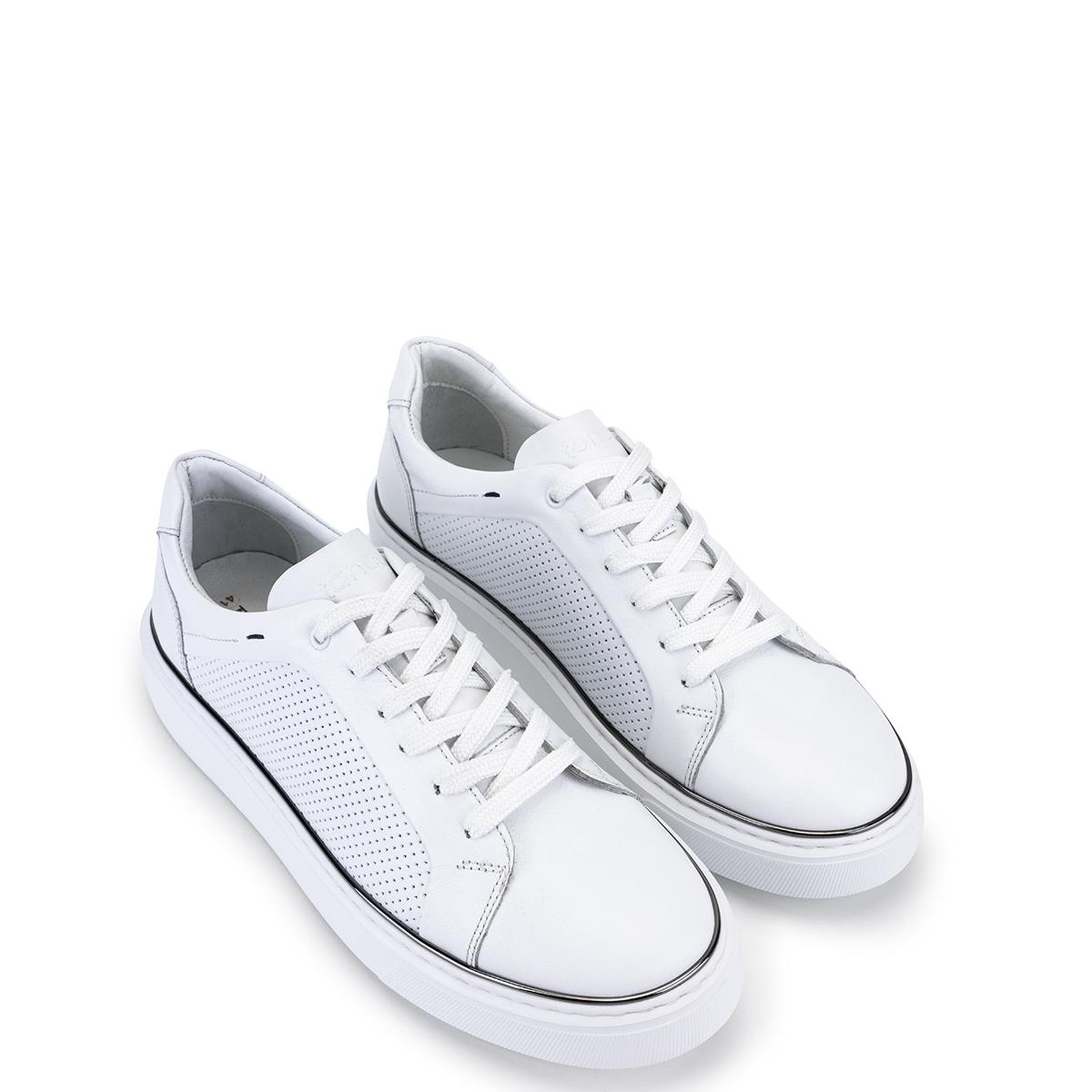 Tamer Tanca Erkek Hakiki Deri Beyaz Sneakers & Spor Ayakkabı