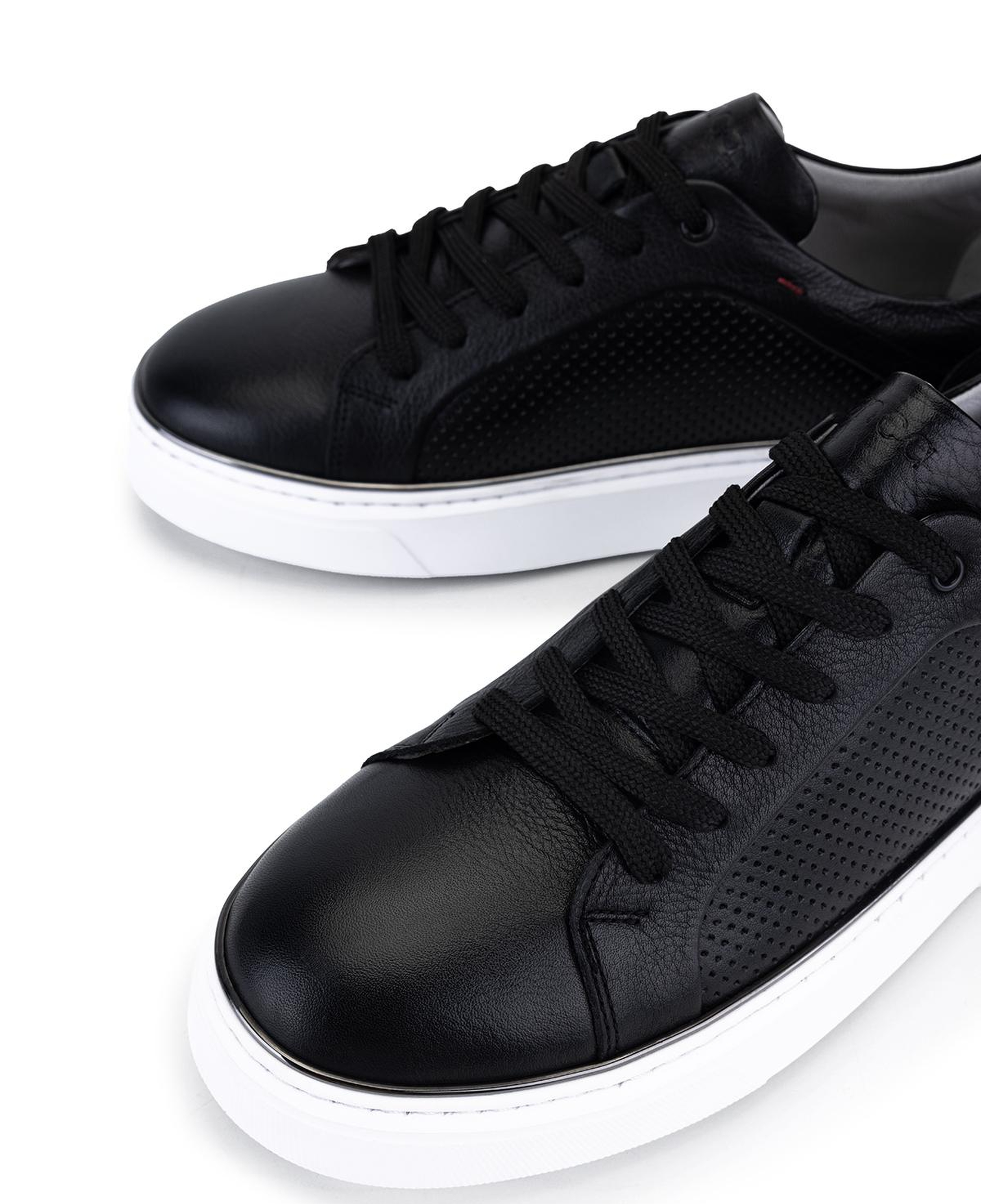 Tamer Tanca Erkek Hakiki Deri Siyah Sneakers & Spor Ayakkabı