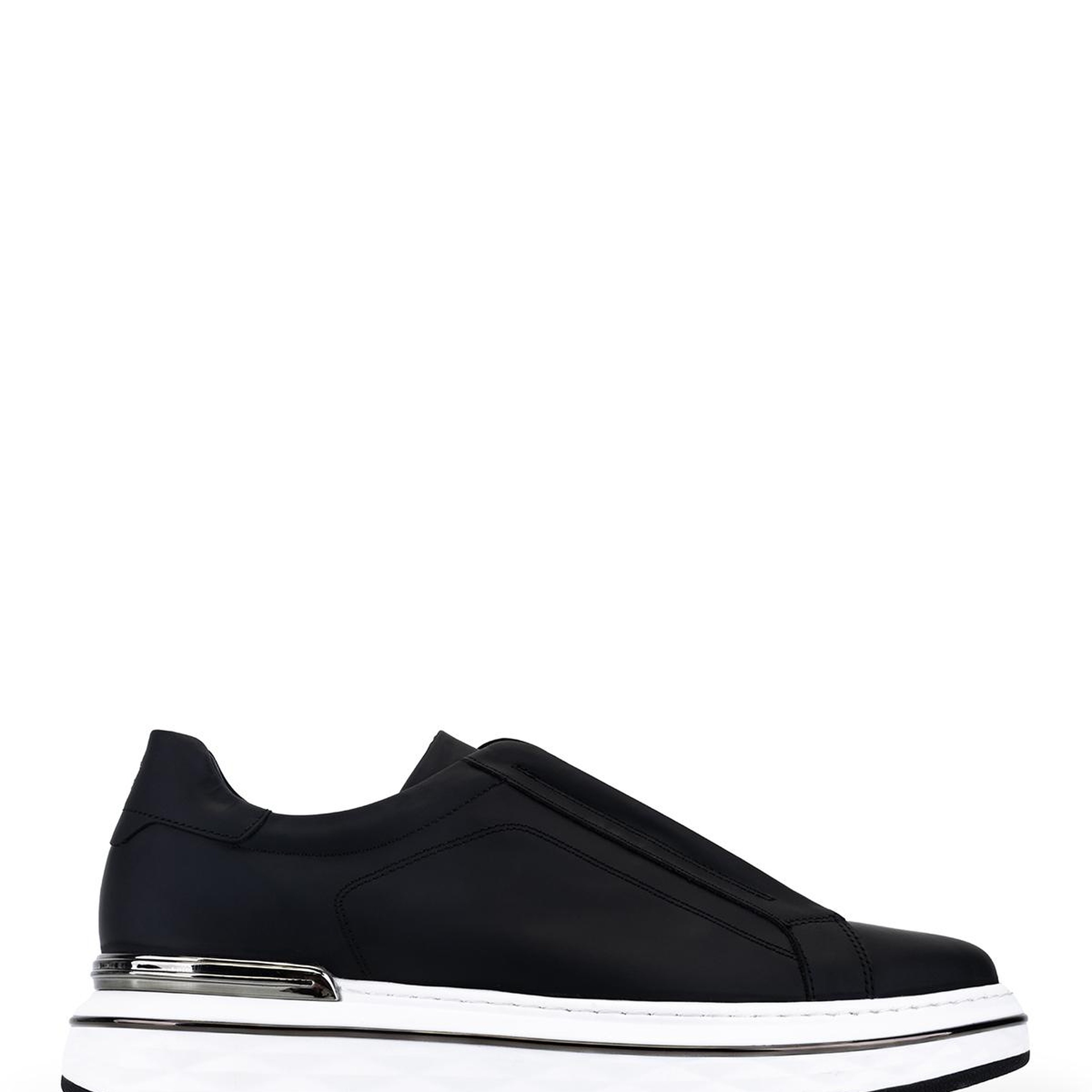 Tamer Tanca Erkek Hakiki Deri Siyah Sneakers & Spor Ayakkabı