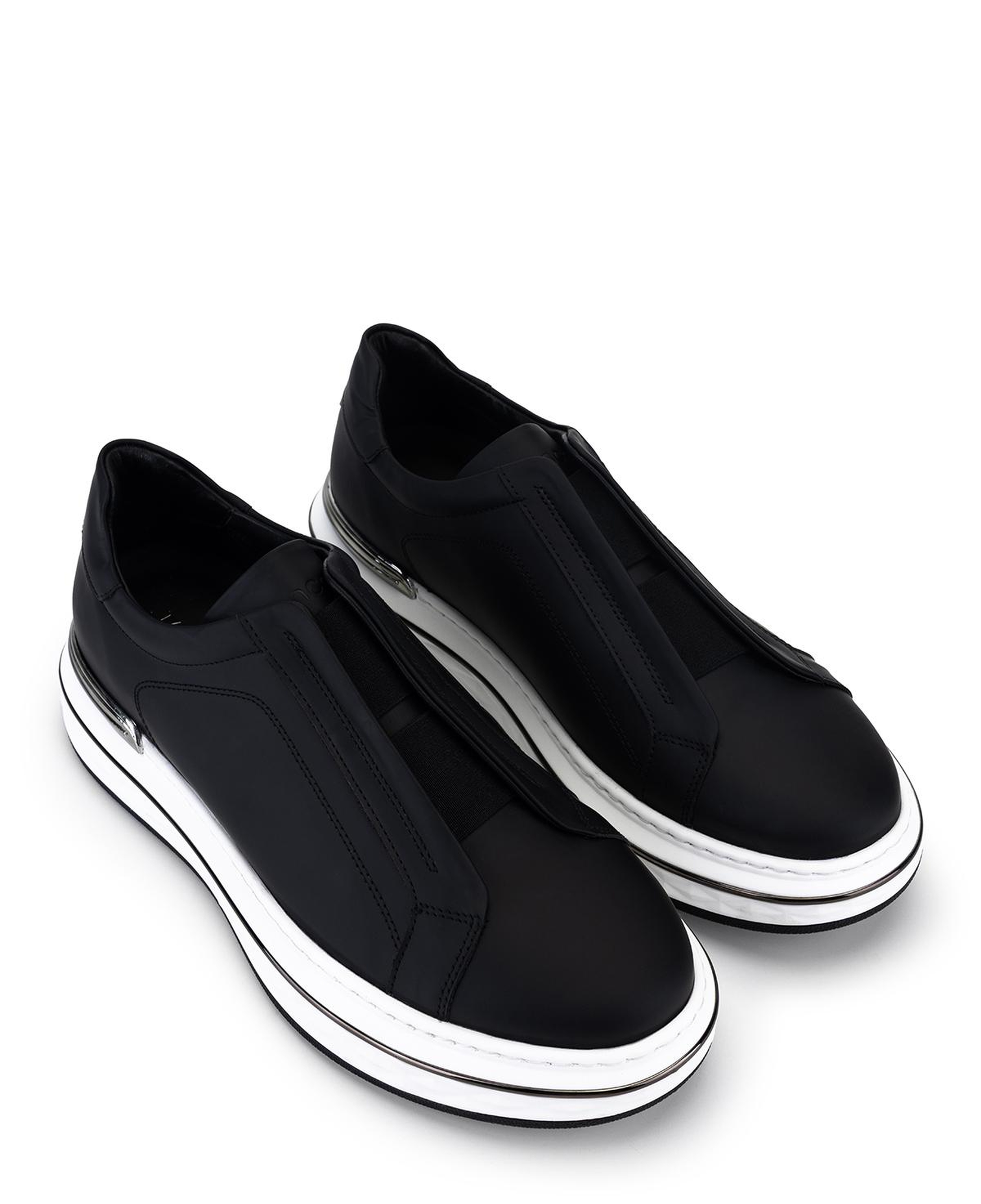 Tamer Tanca Erkek Hakiki Deri Siyah Sneakers & Spor Ayakkabı