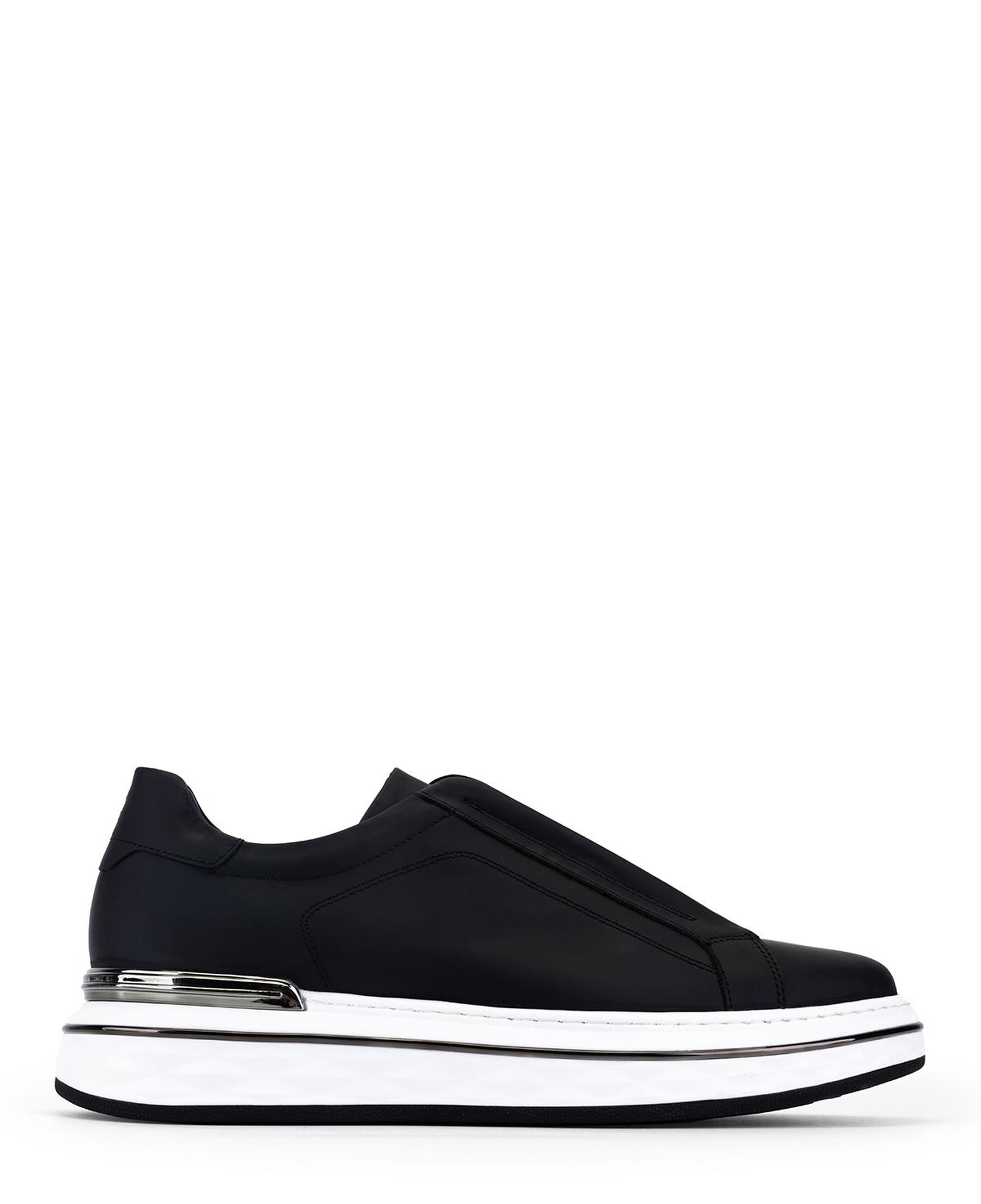 Tamer Tanca Erkek Hakiki Deri Siyah Sneakers & Spor Ayakkabı