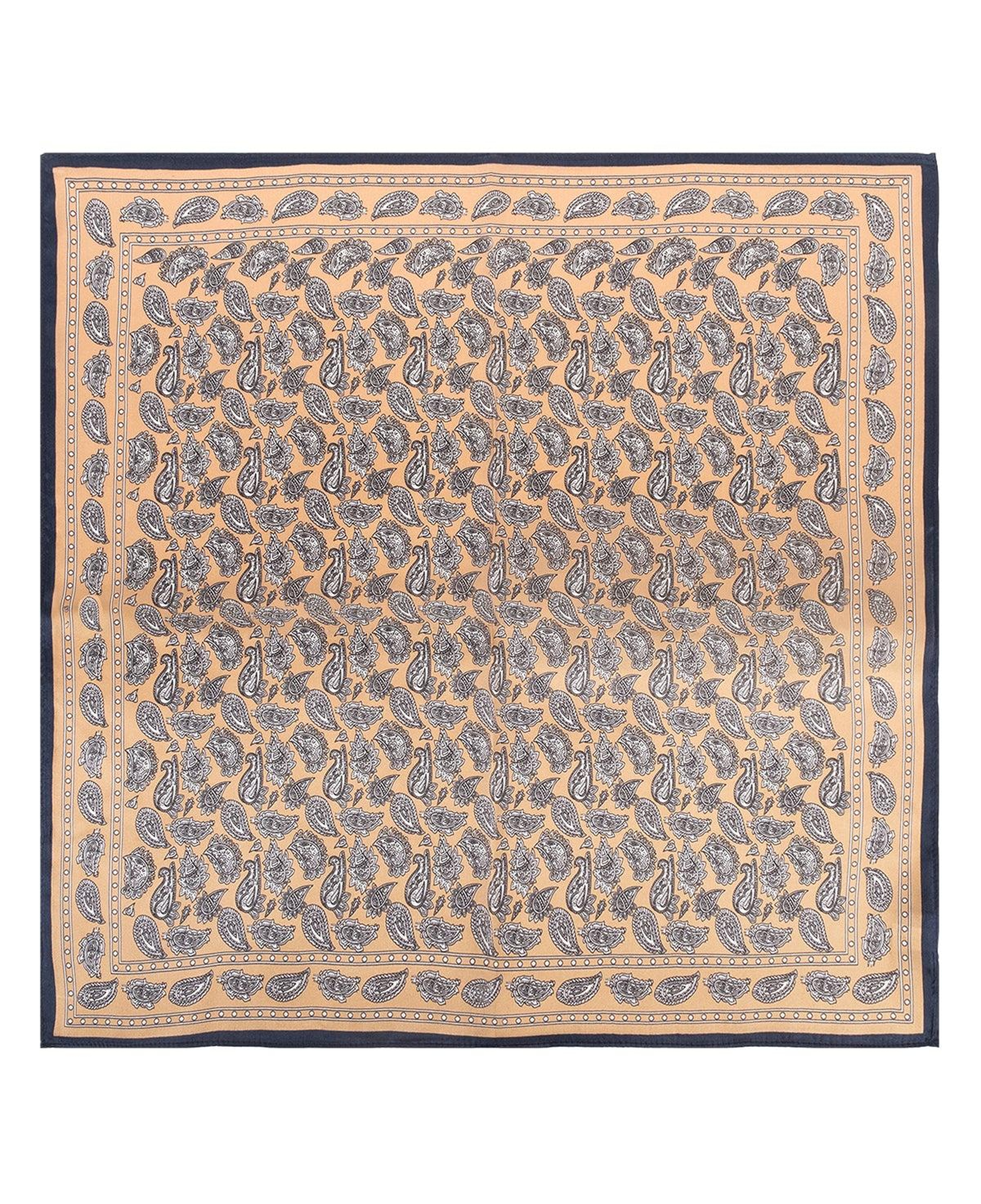 Gri Laila Saf İpek Küçük Kare Eşarp 53x53 cm