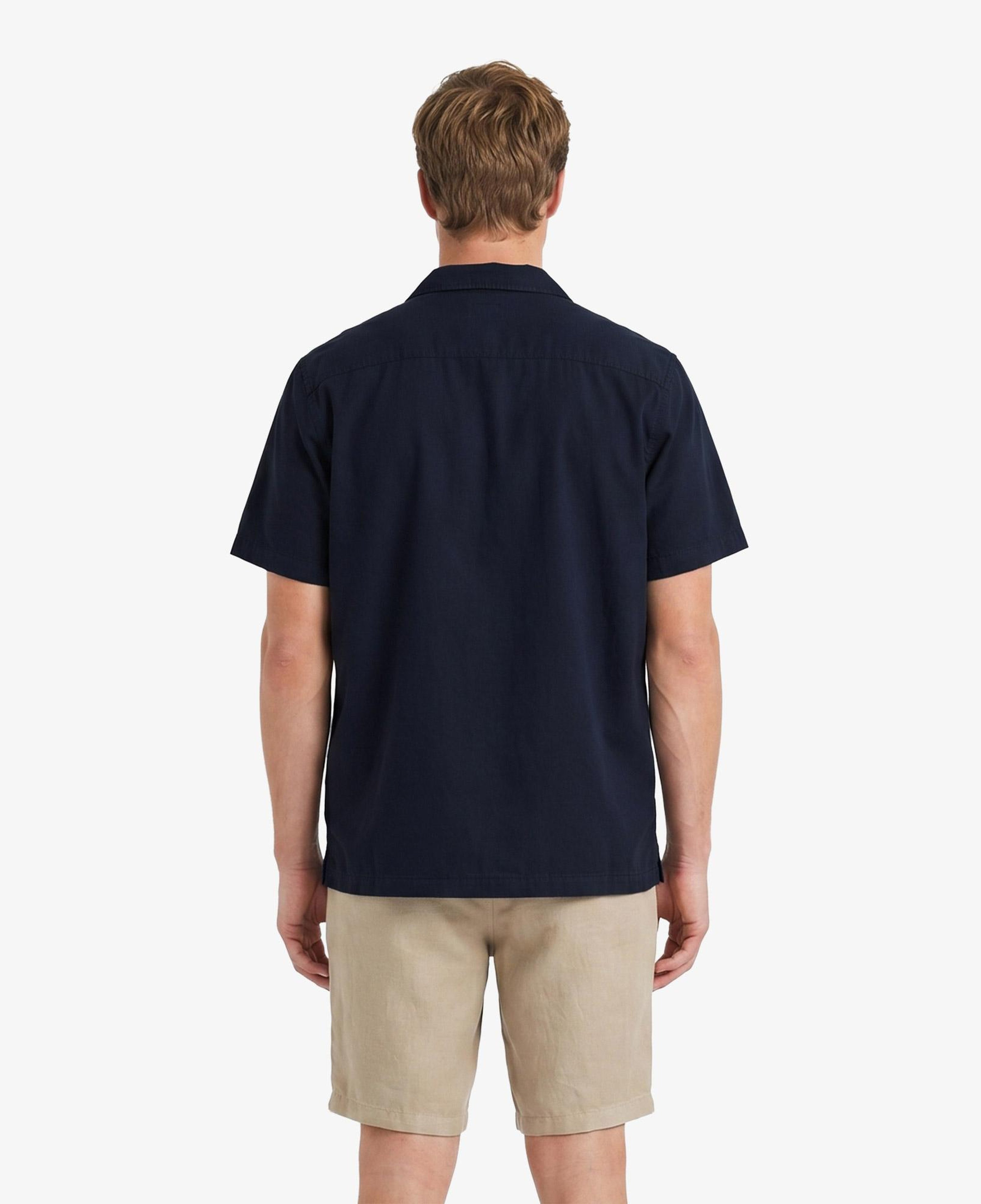 Nautica Erkek Lacivert Regular Fit Kısa Kollu Gömlek