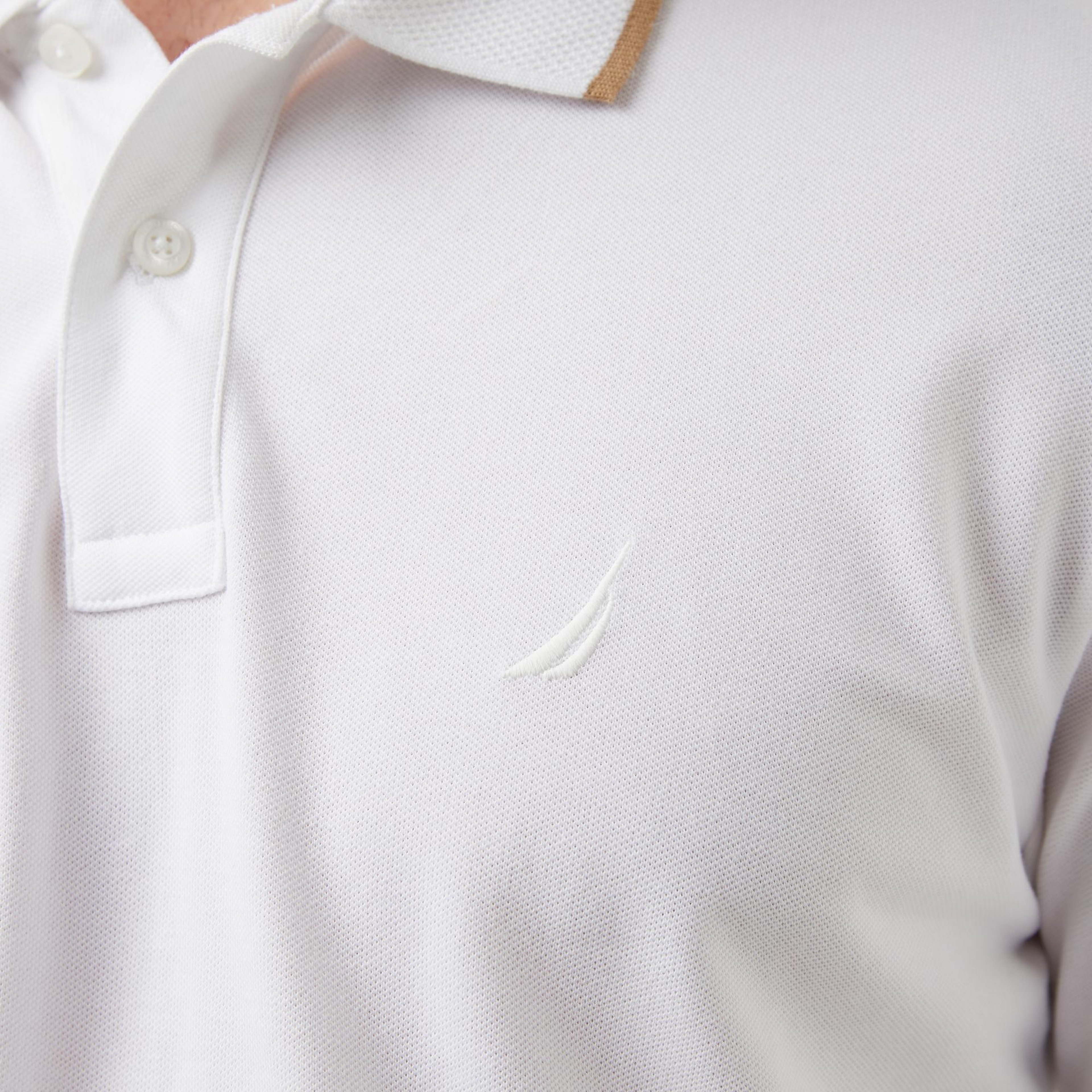 Nautica Erkek Beyaz Regular Fit Polo Yaka T-Shirt