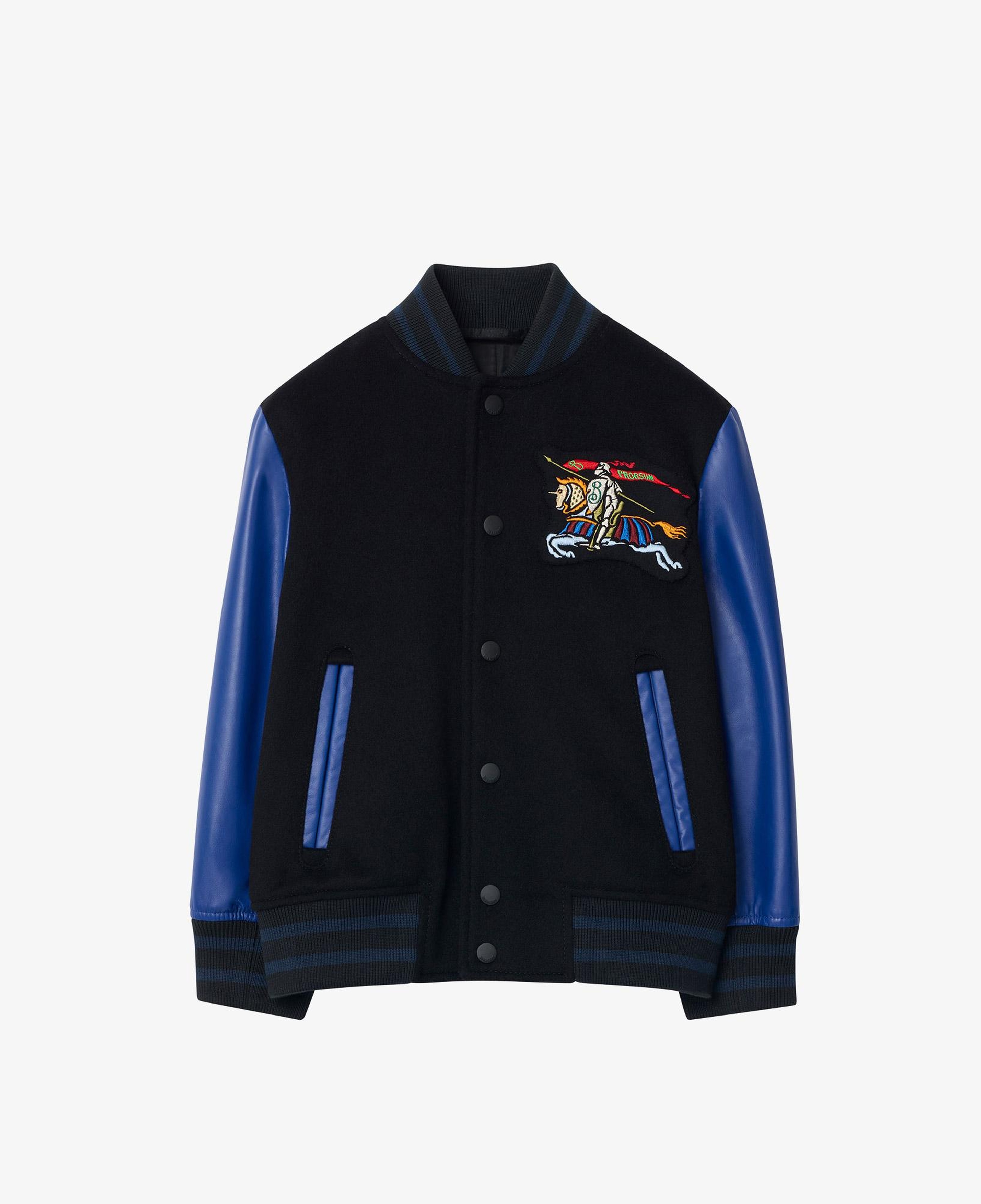 Burberry Wool Cashmere Bomber Çocuk Siyah Ceket