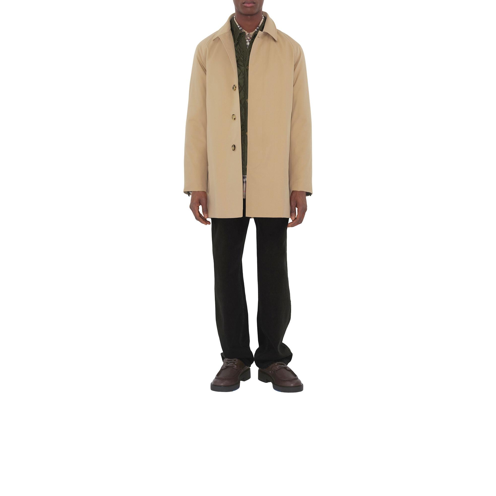 Burberry Short Camden Heritage Car Erkek Bej Trençkot