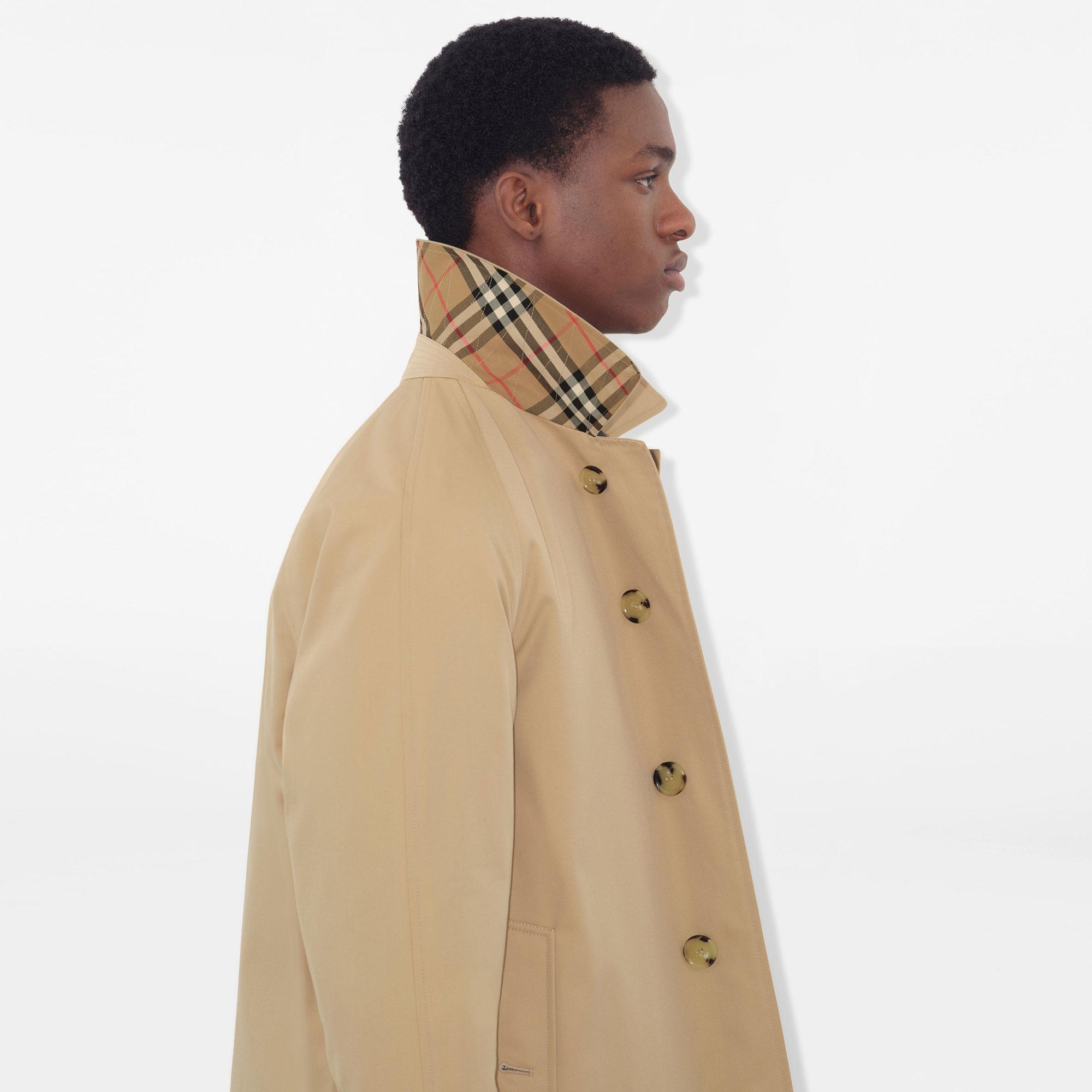 Burberry Short Camden Heritage Car Erkek Bej Trençkot