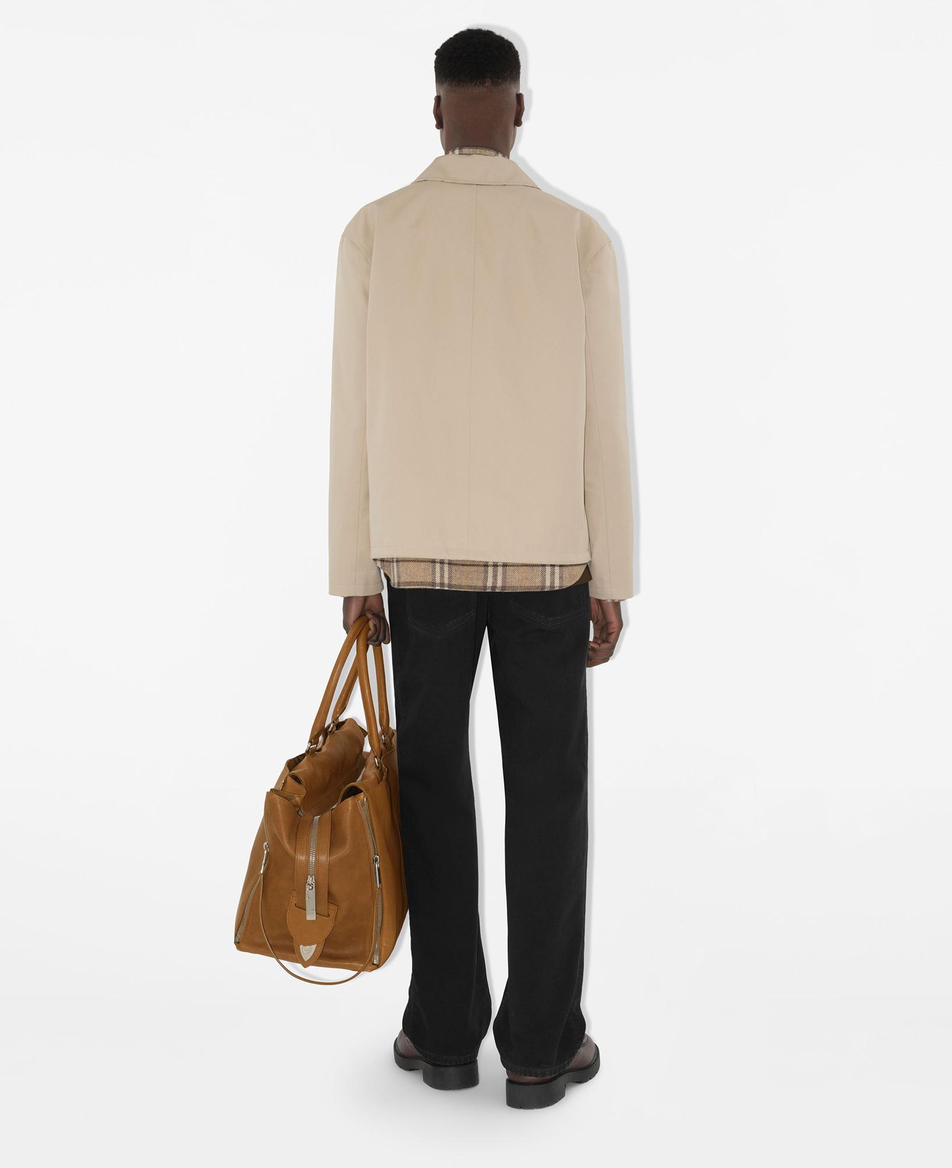 Burberry Tec Gabardine Erkek Krem Ceket