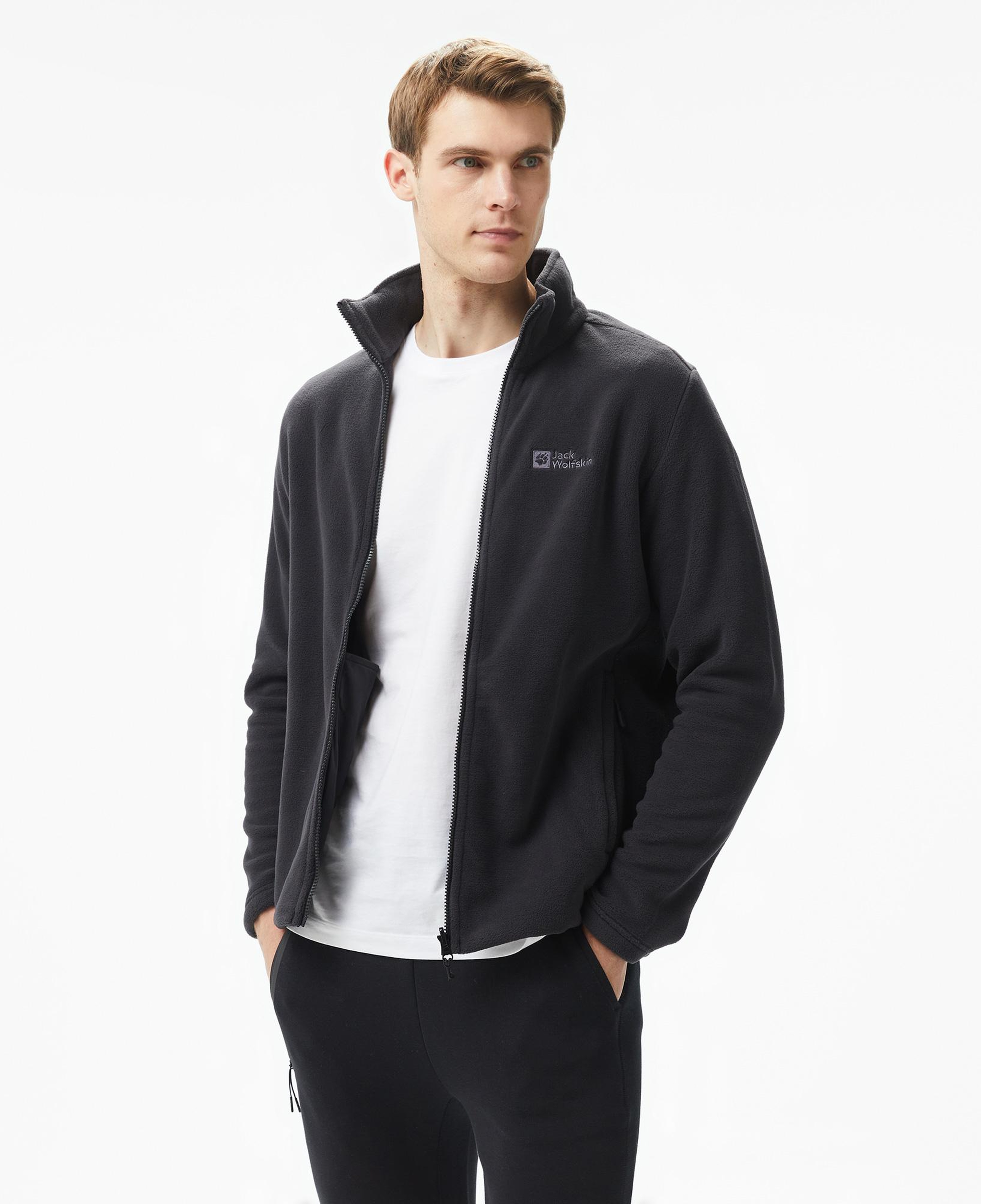 Jack Wolfskin Winterstein Fz Erkek Siyah Outdoor Polar