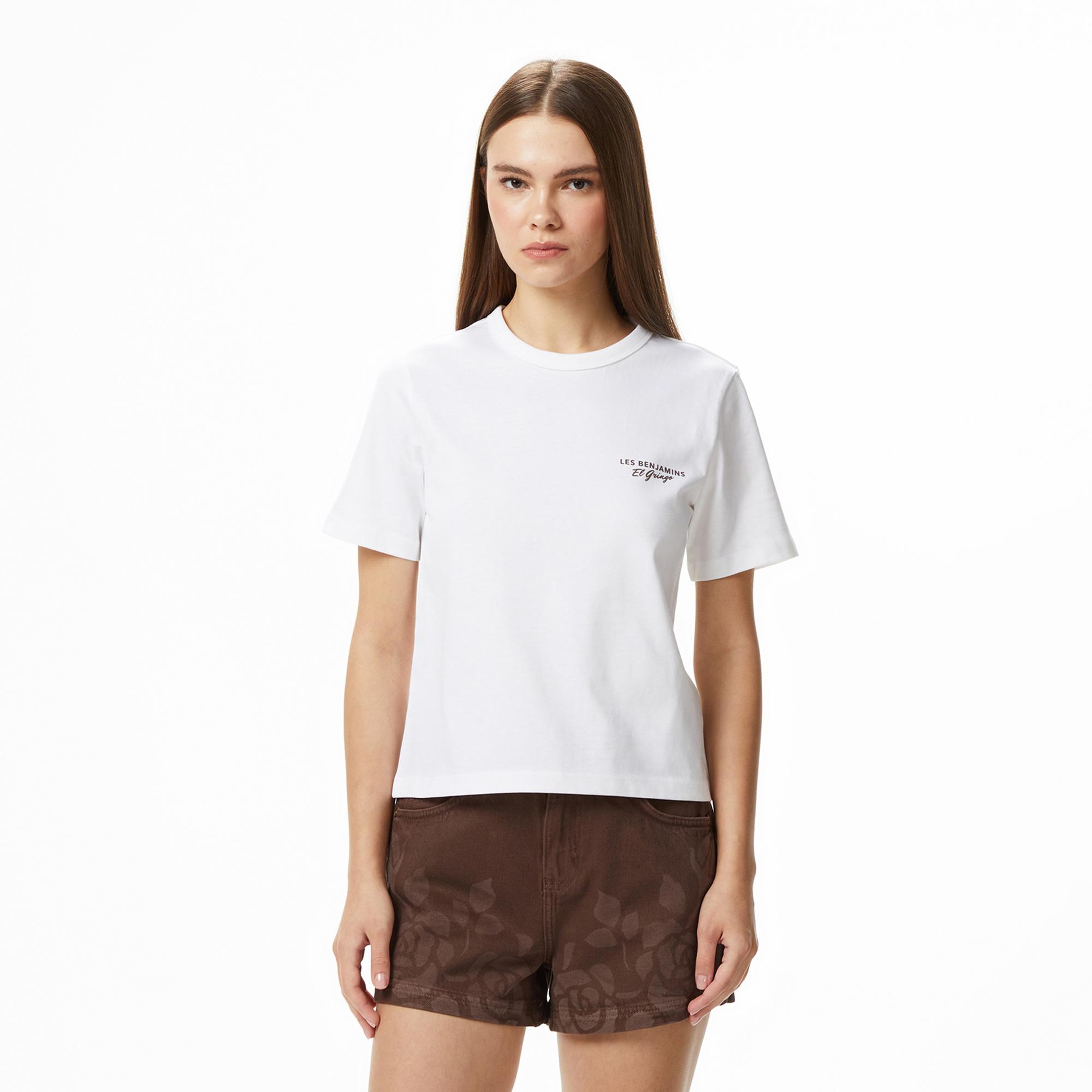 Les Benjamins 003 Kadın Beyaz T-Shirt