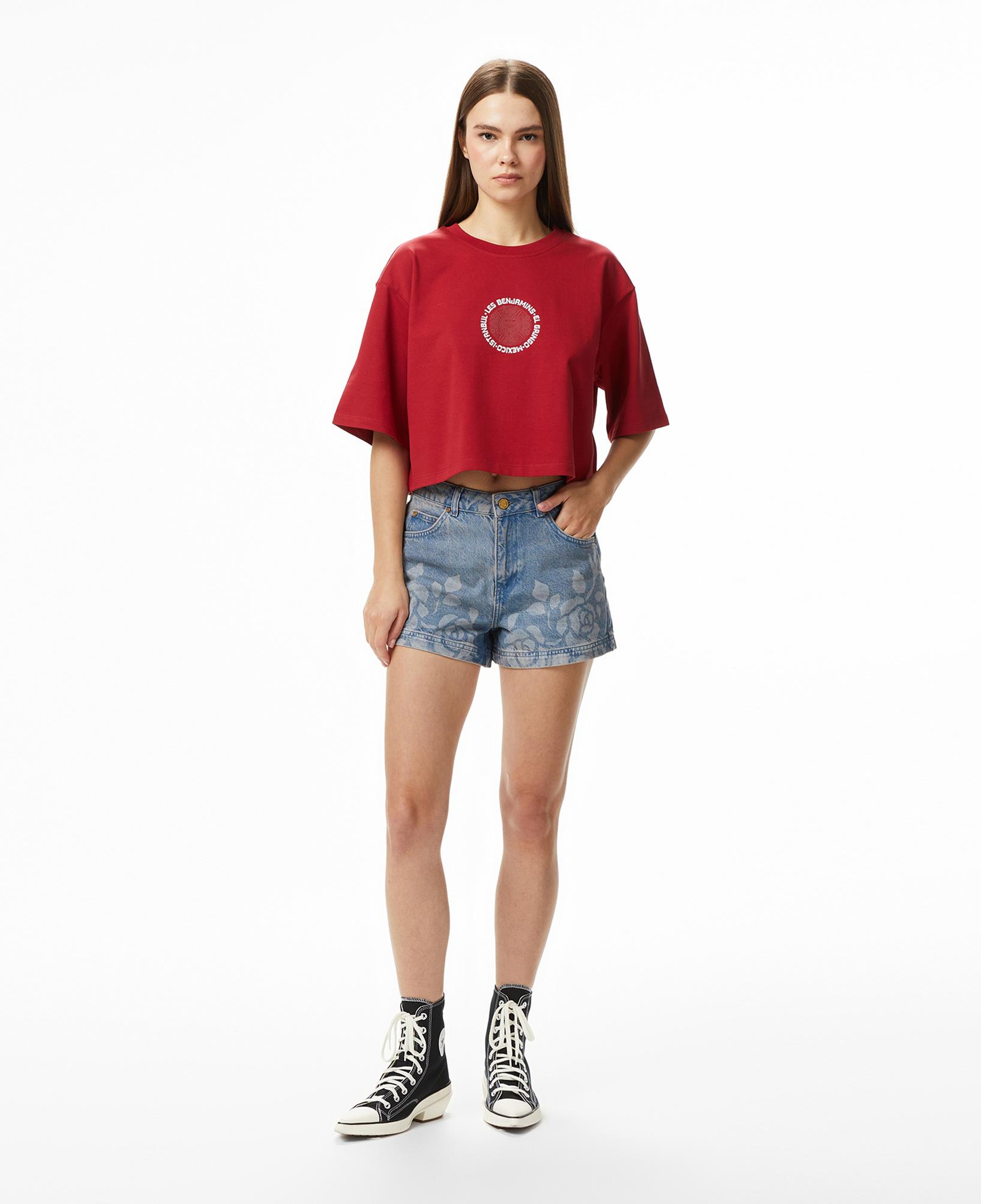 Les Benjamins 004 Kadın Kırmızı T-Shirt
