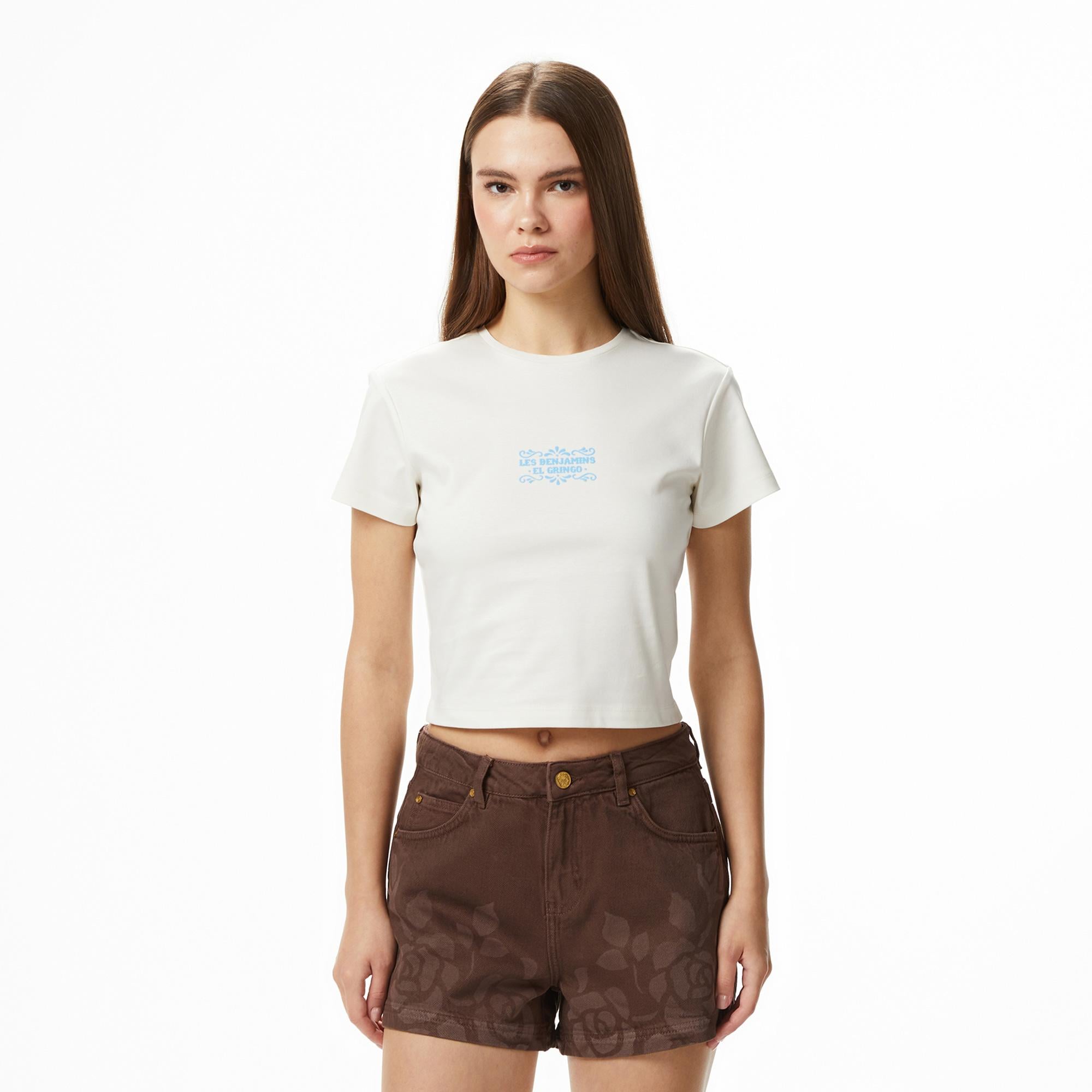 Les Benjamins 025 Kadın Beyaz T-Shirt