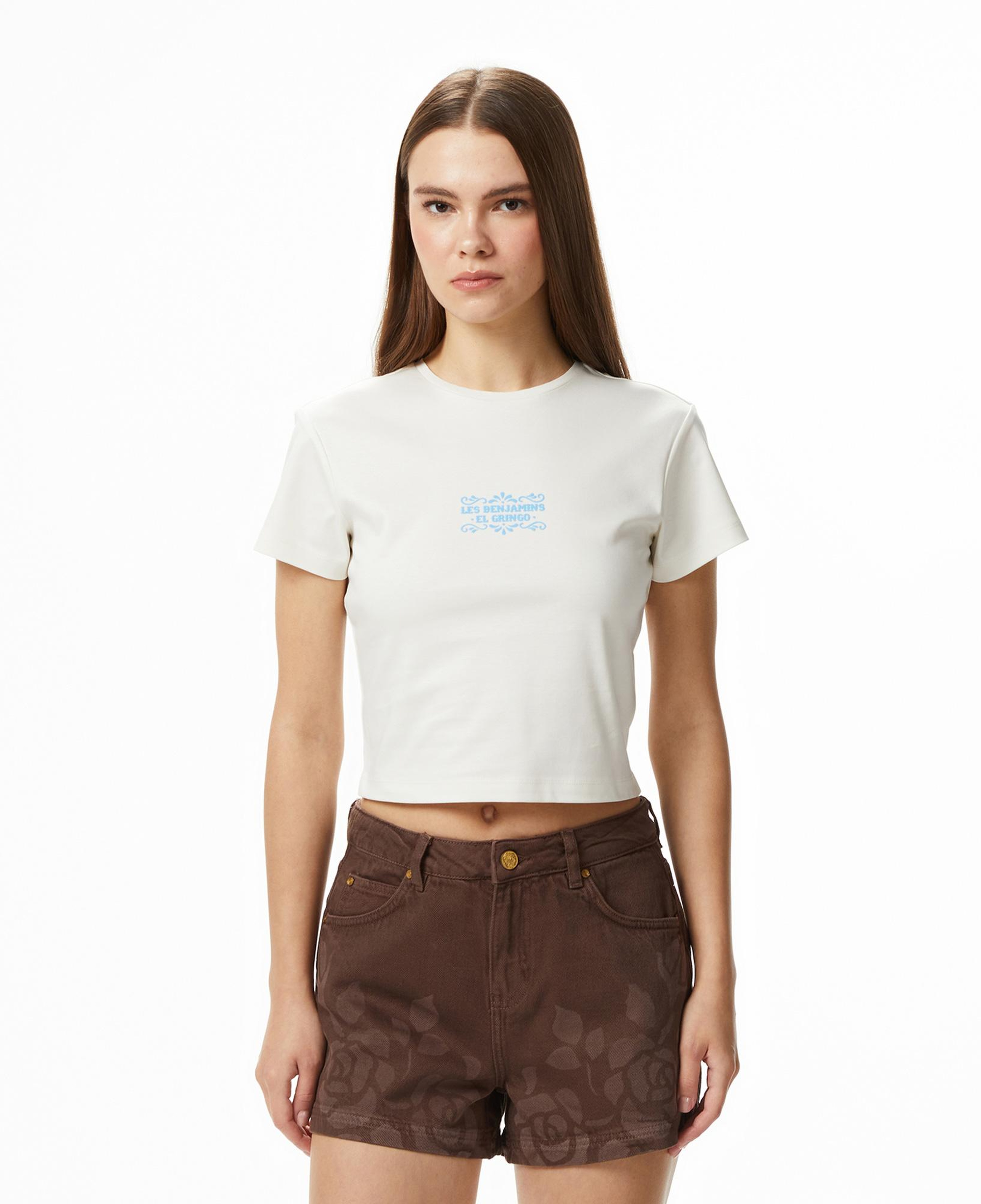 Les Benjamins 025 Kadın Beyaz T-Shirt