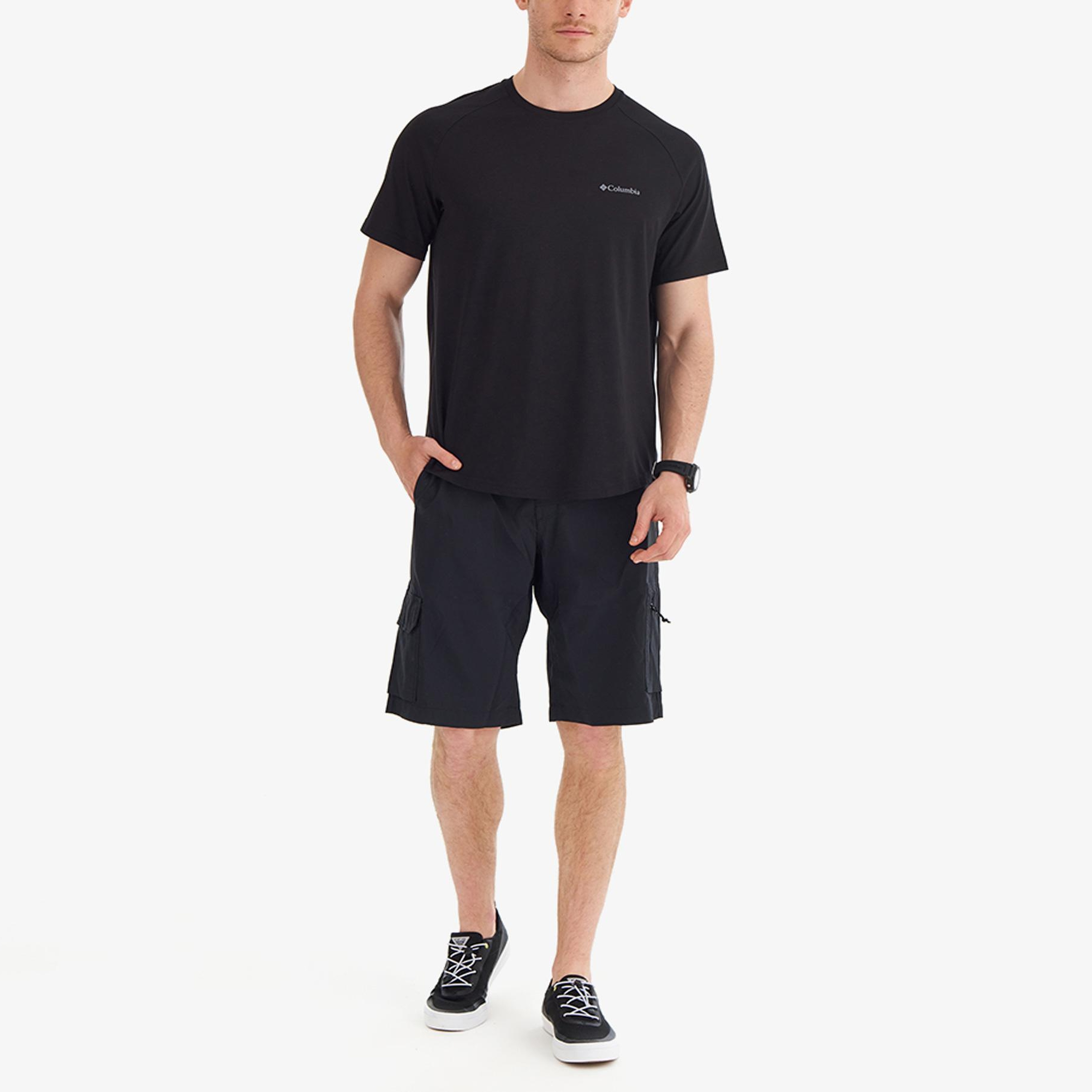 Columbia Comfort Ss Erkek Siyah T-Shirt