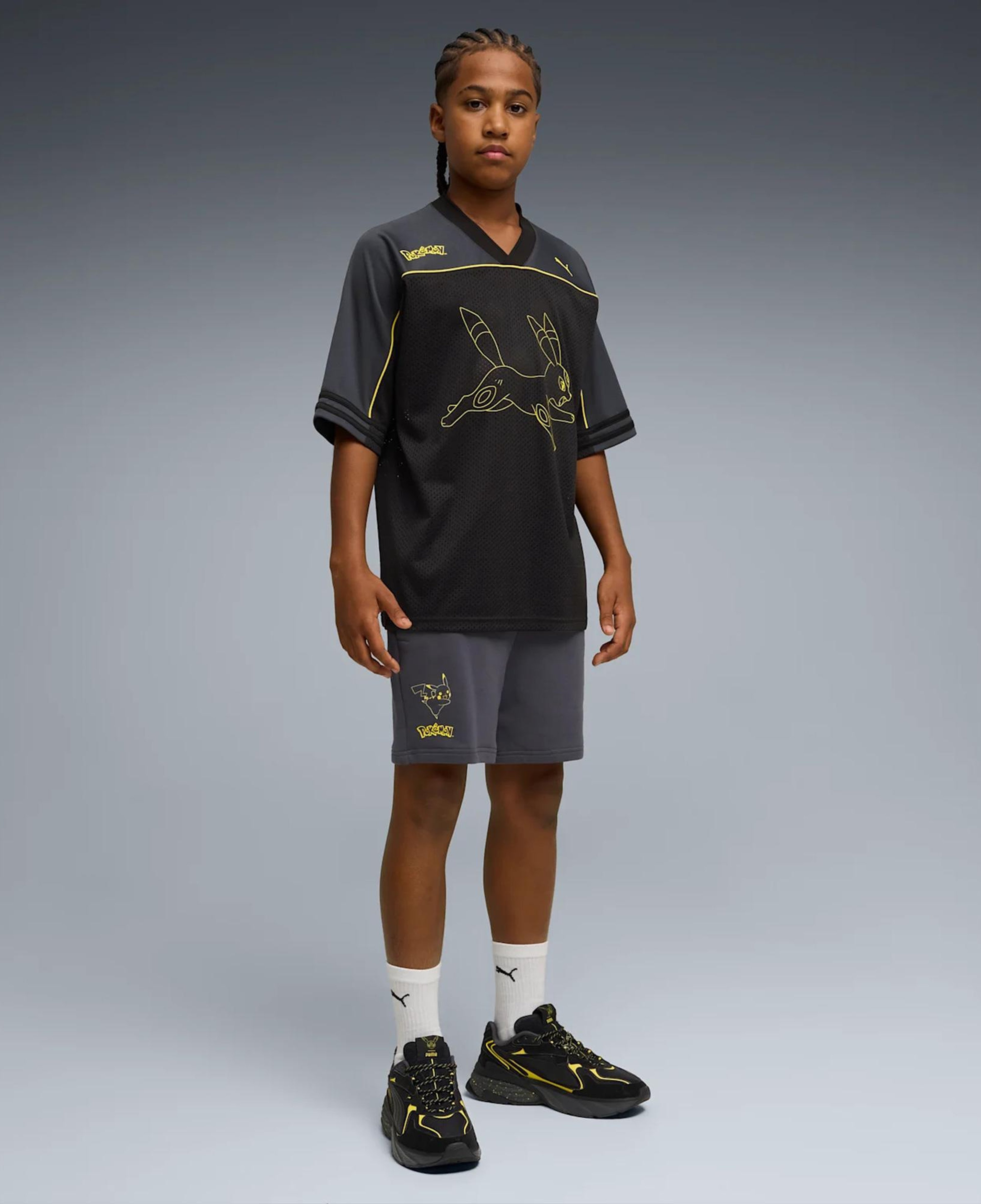 Puma X Pokemon Çocuk Siyah Forma