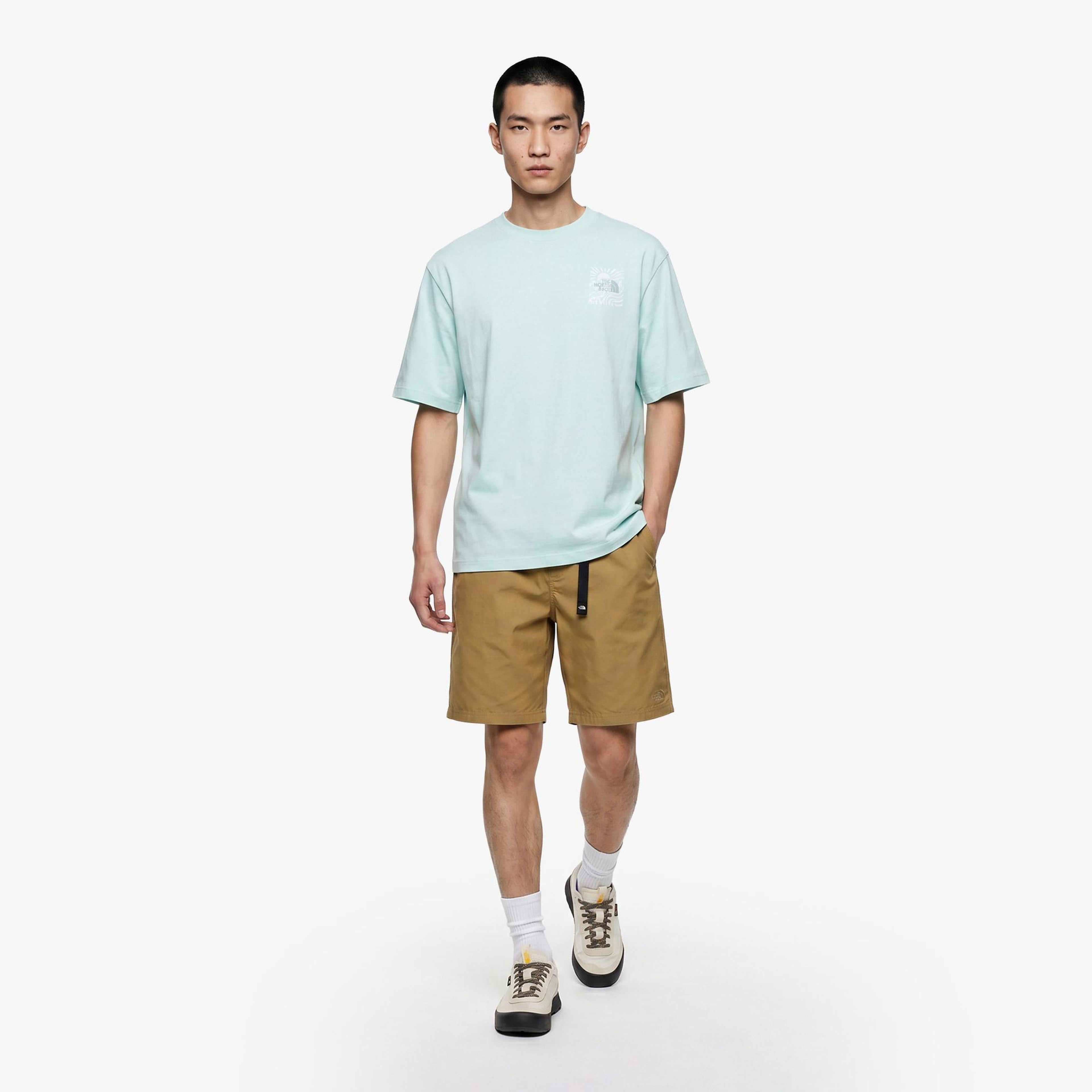 The North Face Sun Oversize Erkek Mavi T-Shirt