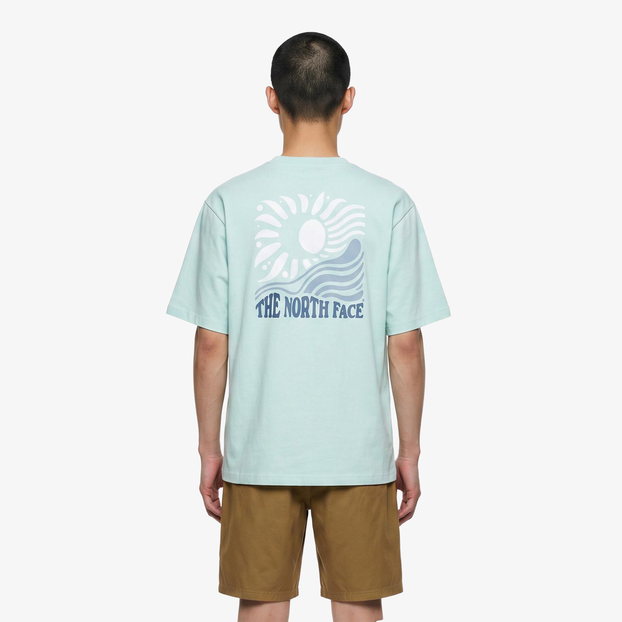The North Face Sun Oversize Erkek Mavi T-Shirt