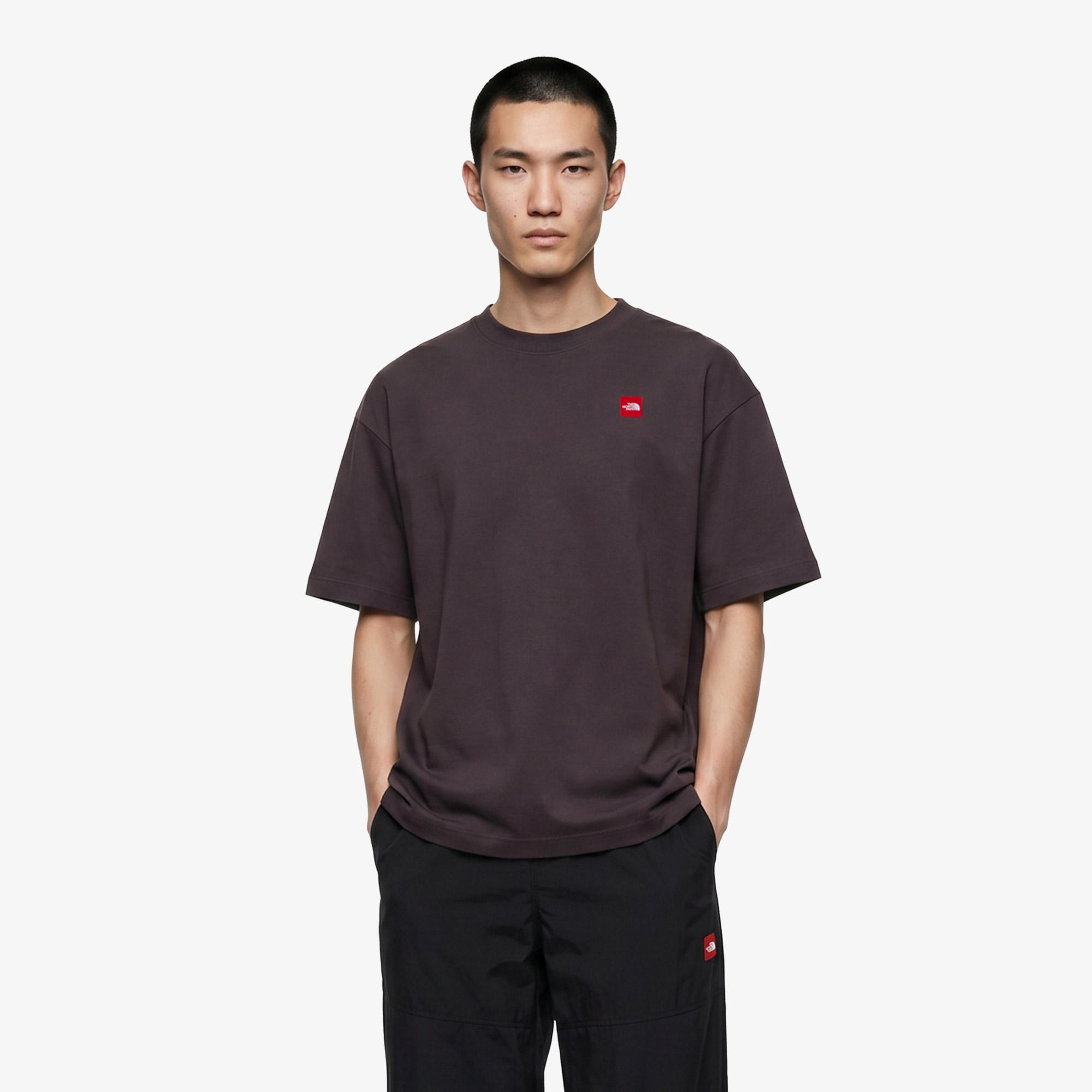 The North Face Red Box S/S Erkek Gri T-Shirt