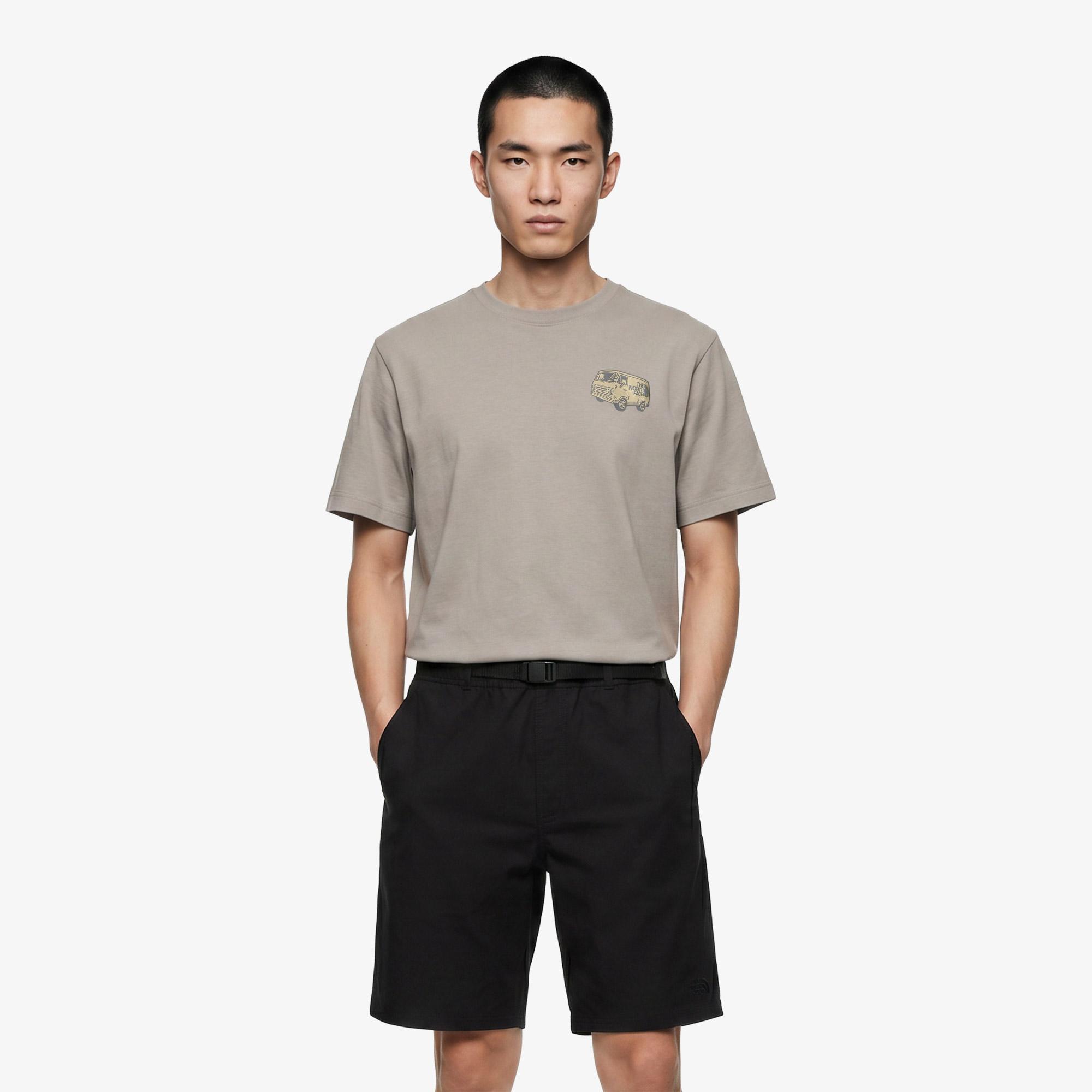 The North Face Van Life Relaxed Erkek Gri T-Shirt