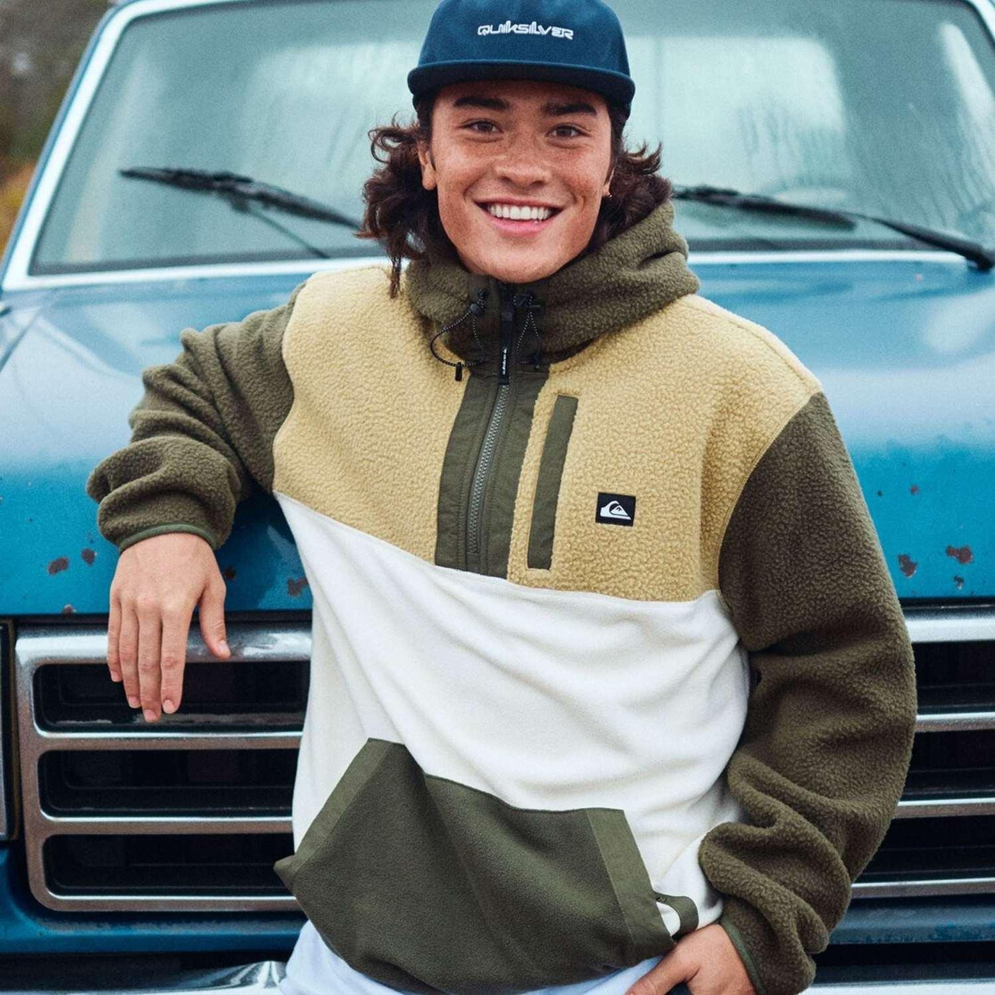 Quiksilver Ocean View Mix Up Hoody Erkek Polar