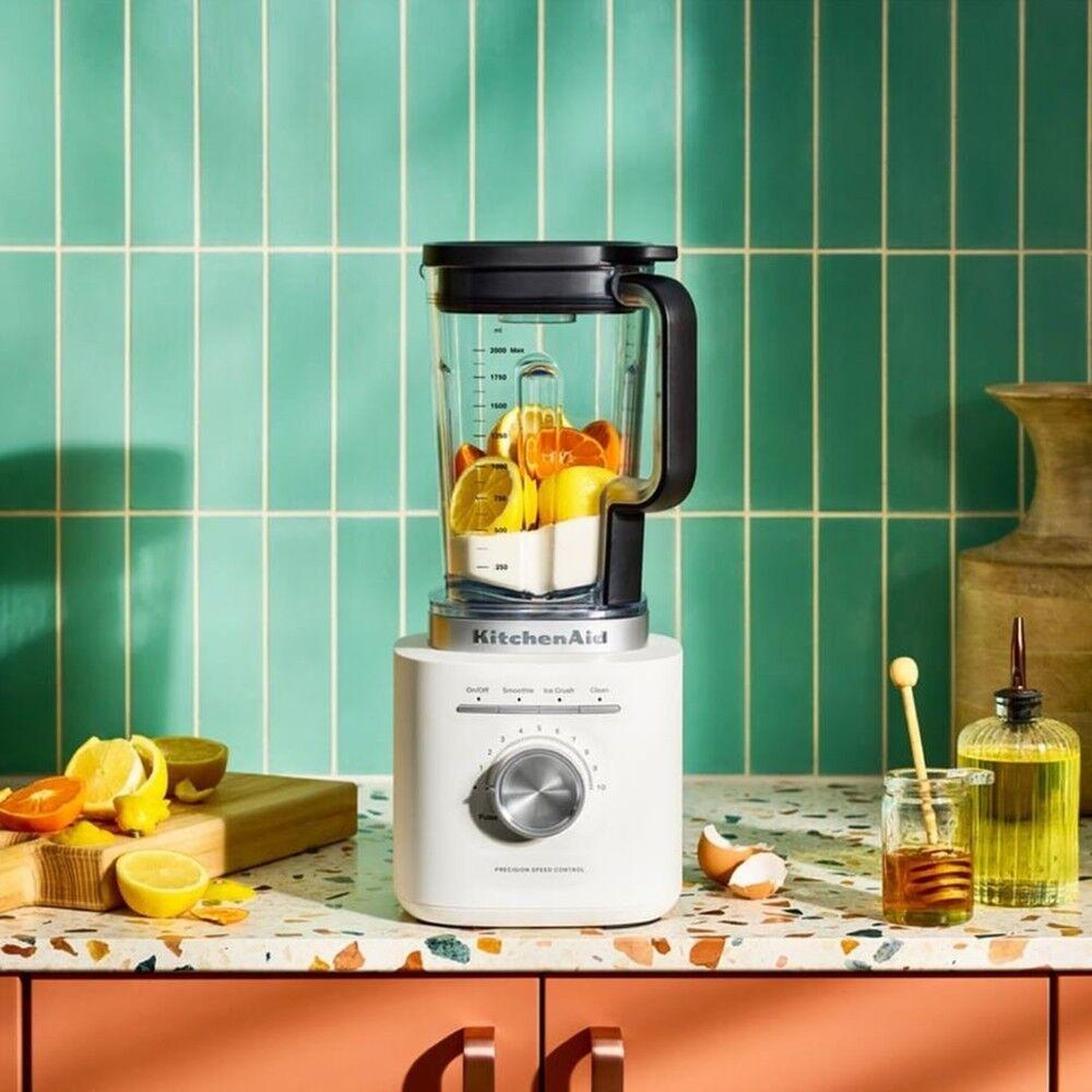 Kitchenaid 5KSB2073EPL Pure Power 2 Litre Smoothie Blender - Porcelain White