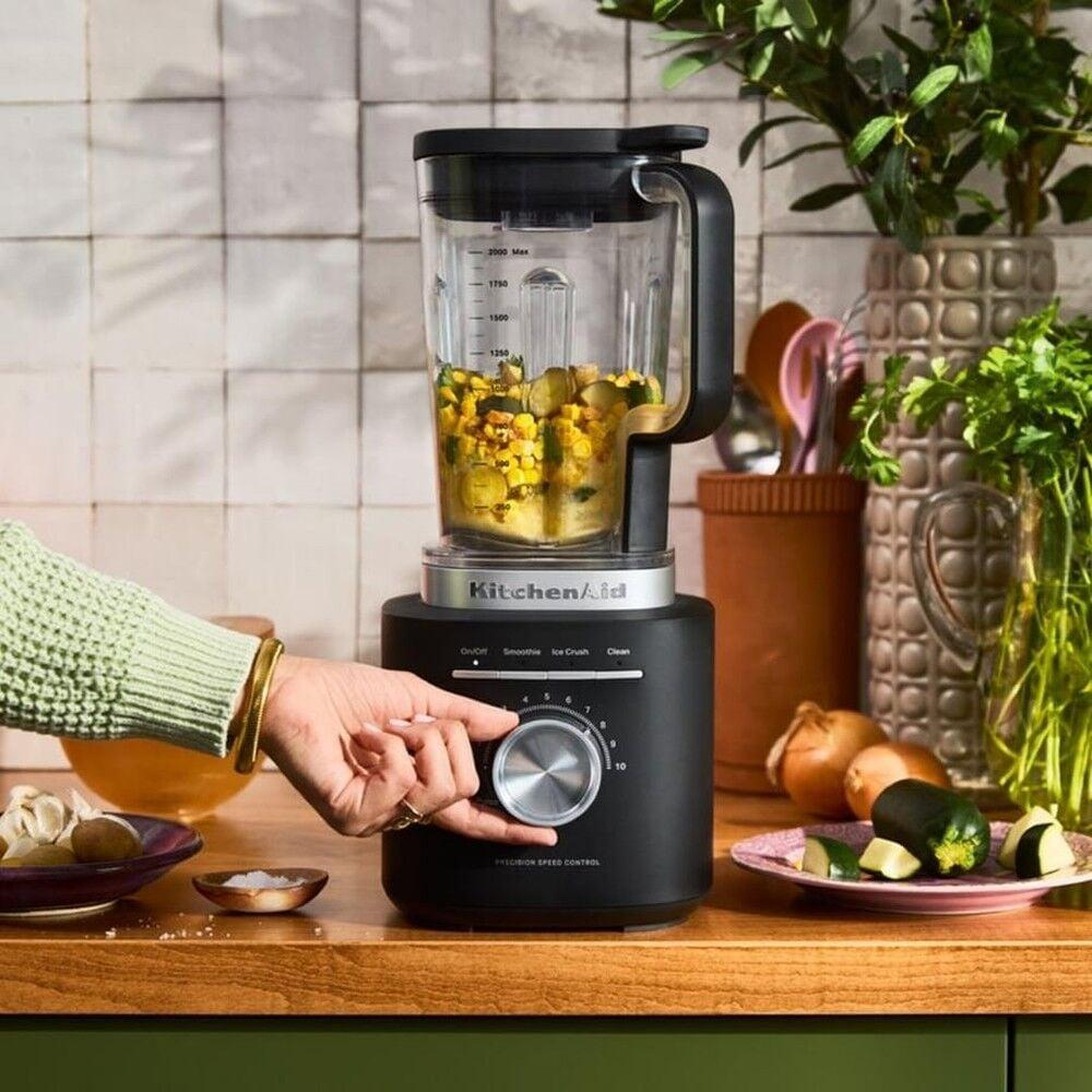 Kitchenaid 5KSB2073EBM Pure Power 2 Litre Smoothie Blender - Matte Black