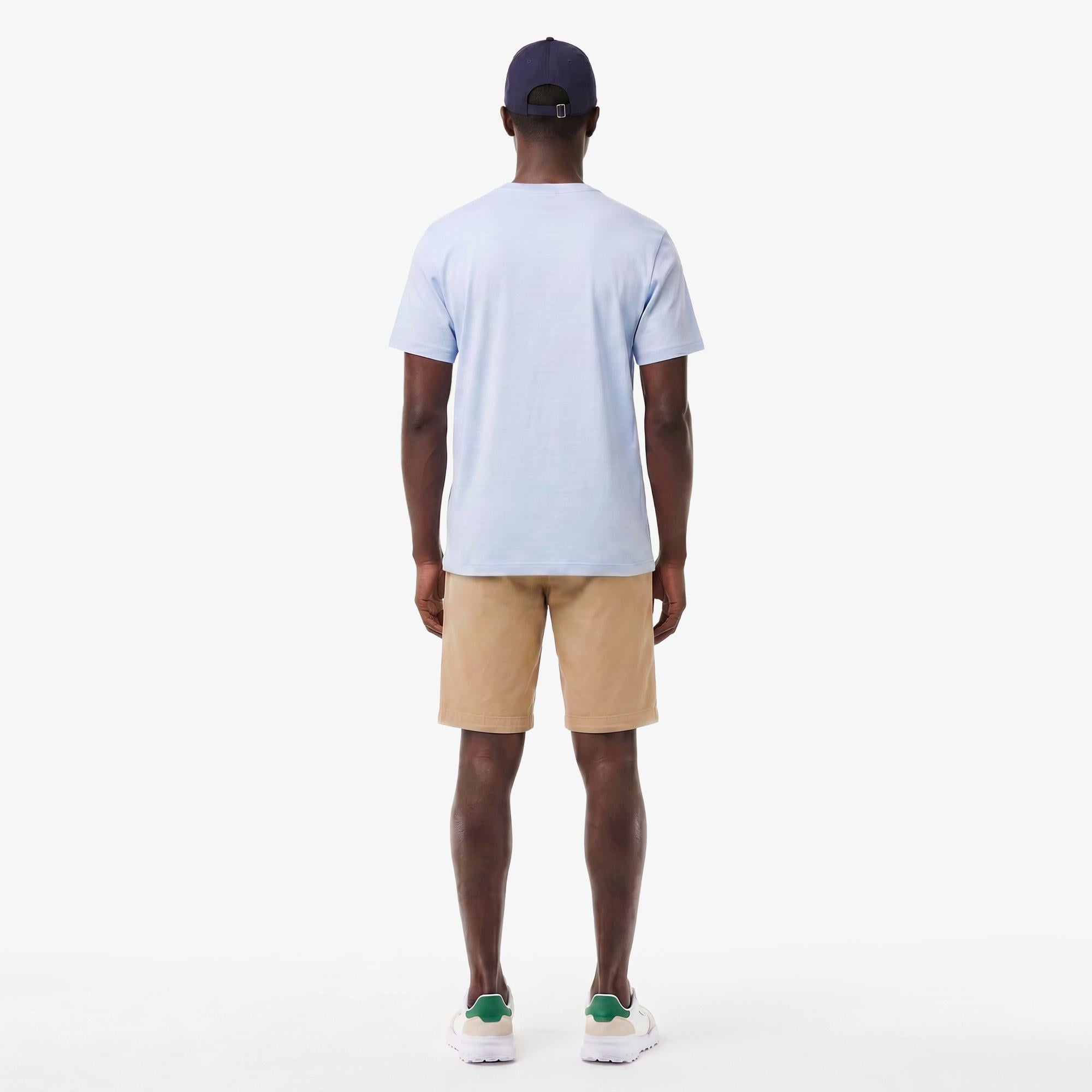 Erkek Regular Fit Bisiklet Yaka Mavi T-Shirt