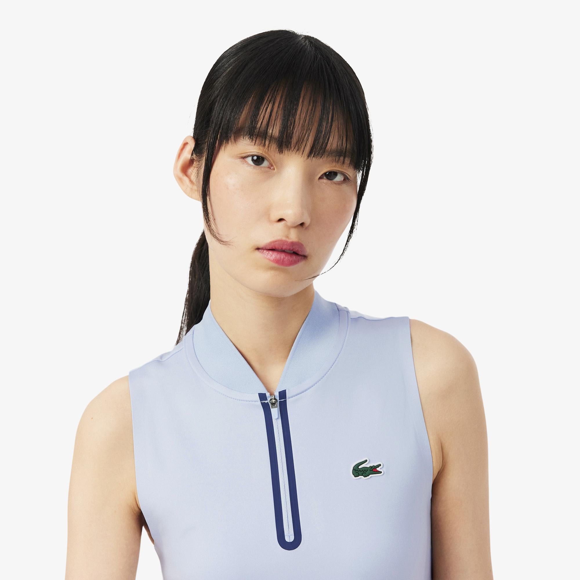 SPORT Kadın Regular Fit Kolsuz Mavi Polo