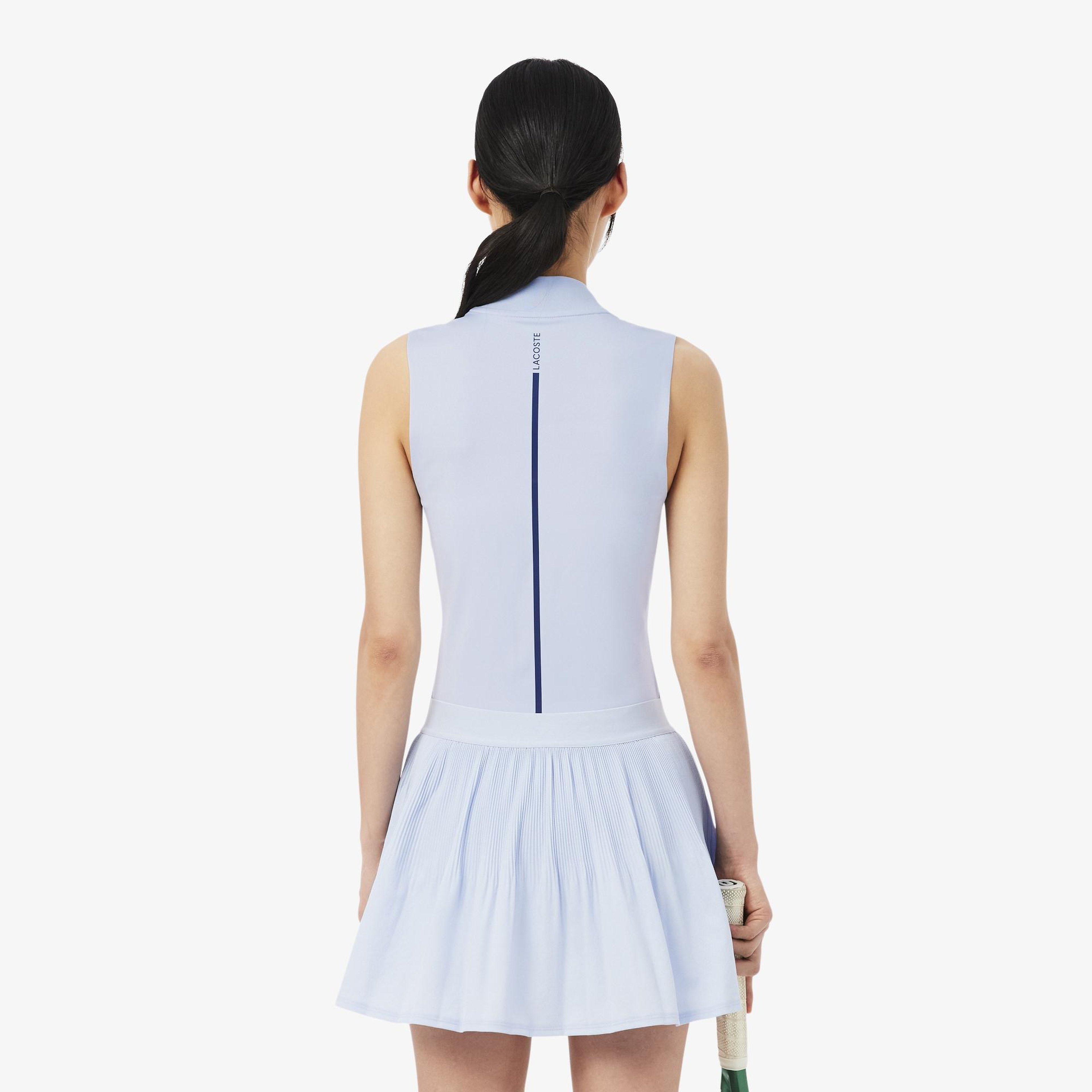 SPORT Kadın Regular Fit Kolsuz Mavi Polo