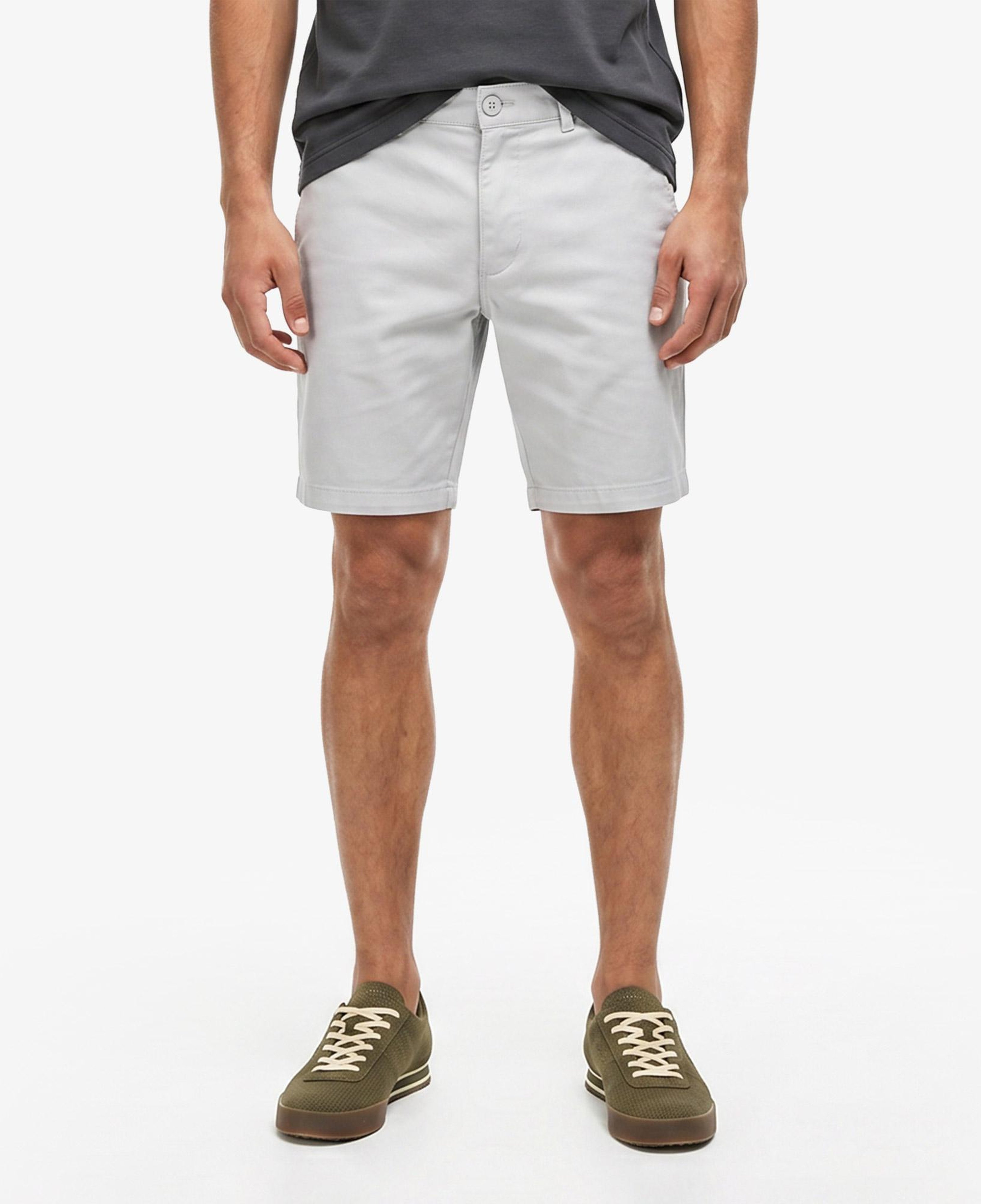 Erkek Slim Fit Gri Bermuda Şort
