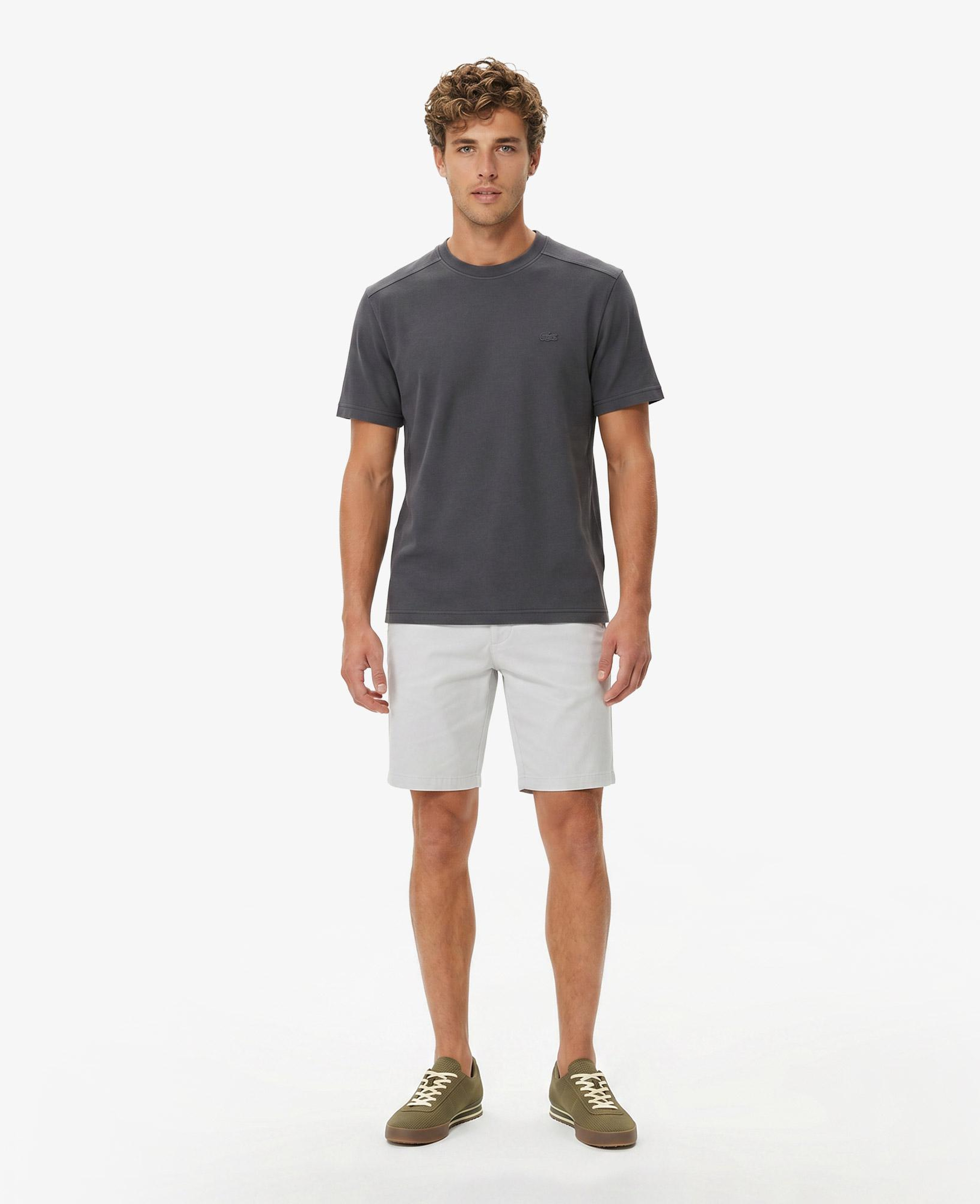Erkek Slim Fit Gri Bermuda Şort