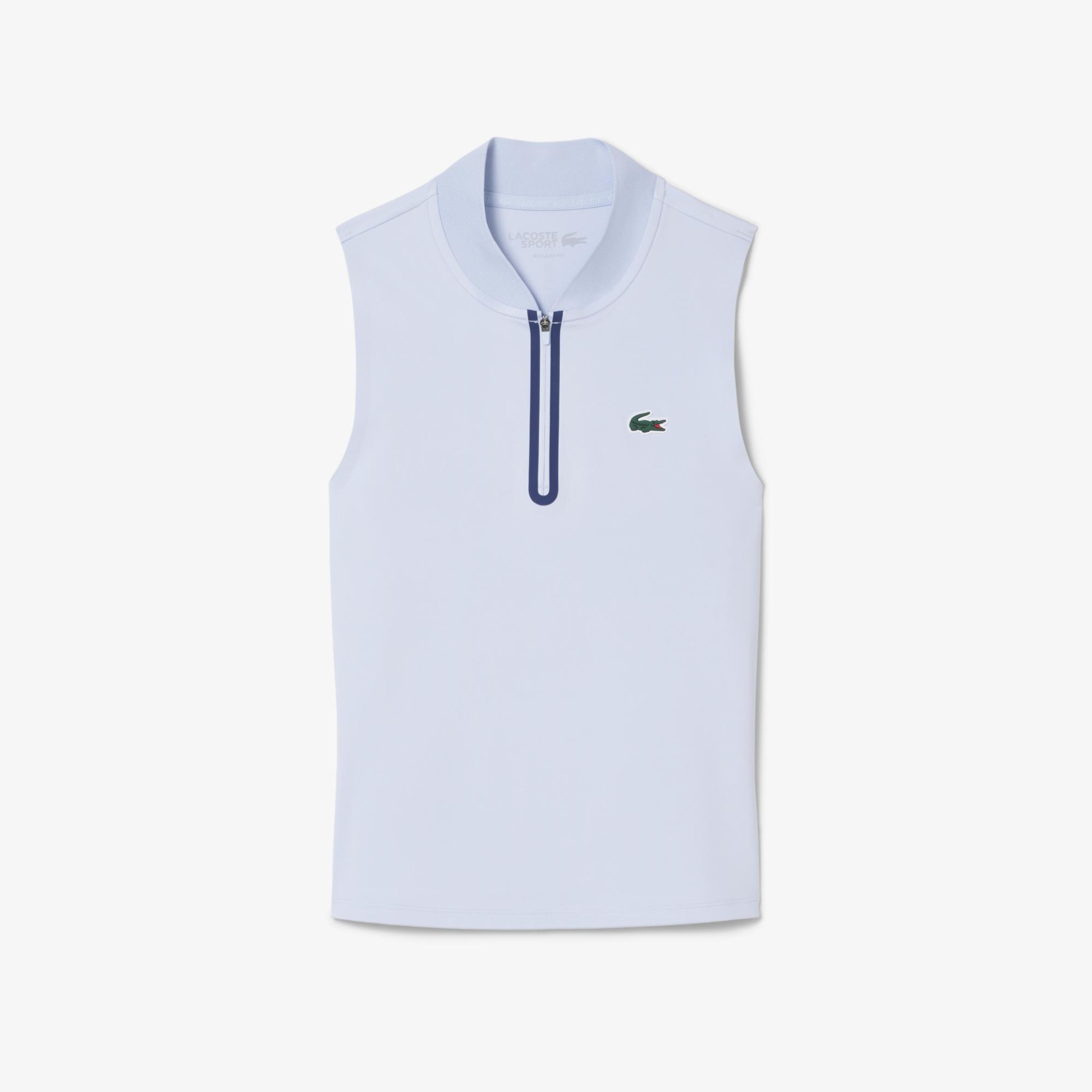 SPORT Kadın Regular Fit Kolsuz Mavi Polo