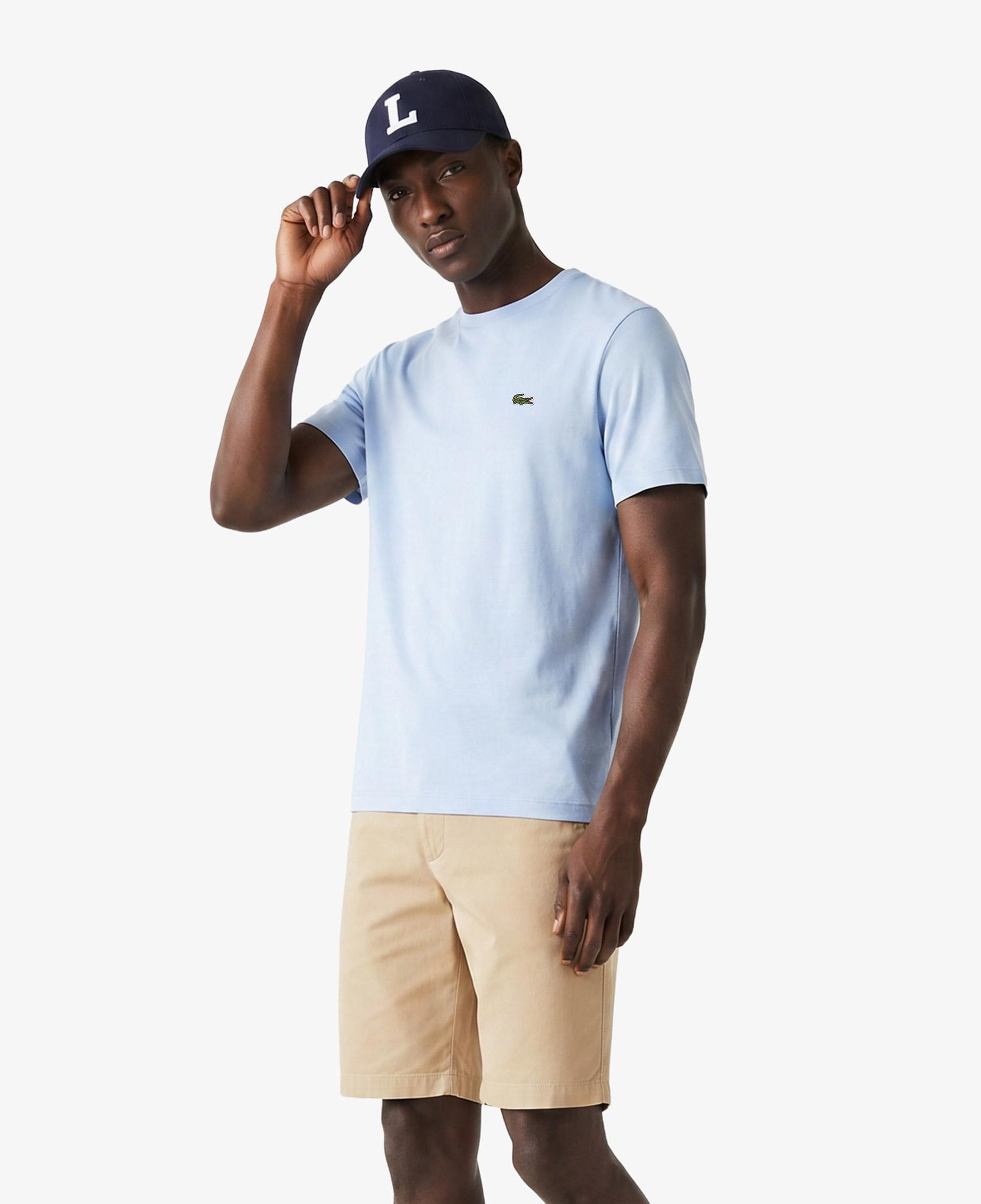 Erkek Regular Fit Bisiklet Yaka Mavi T-Shirt