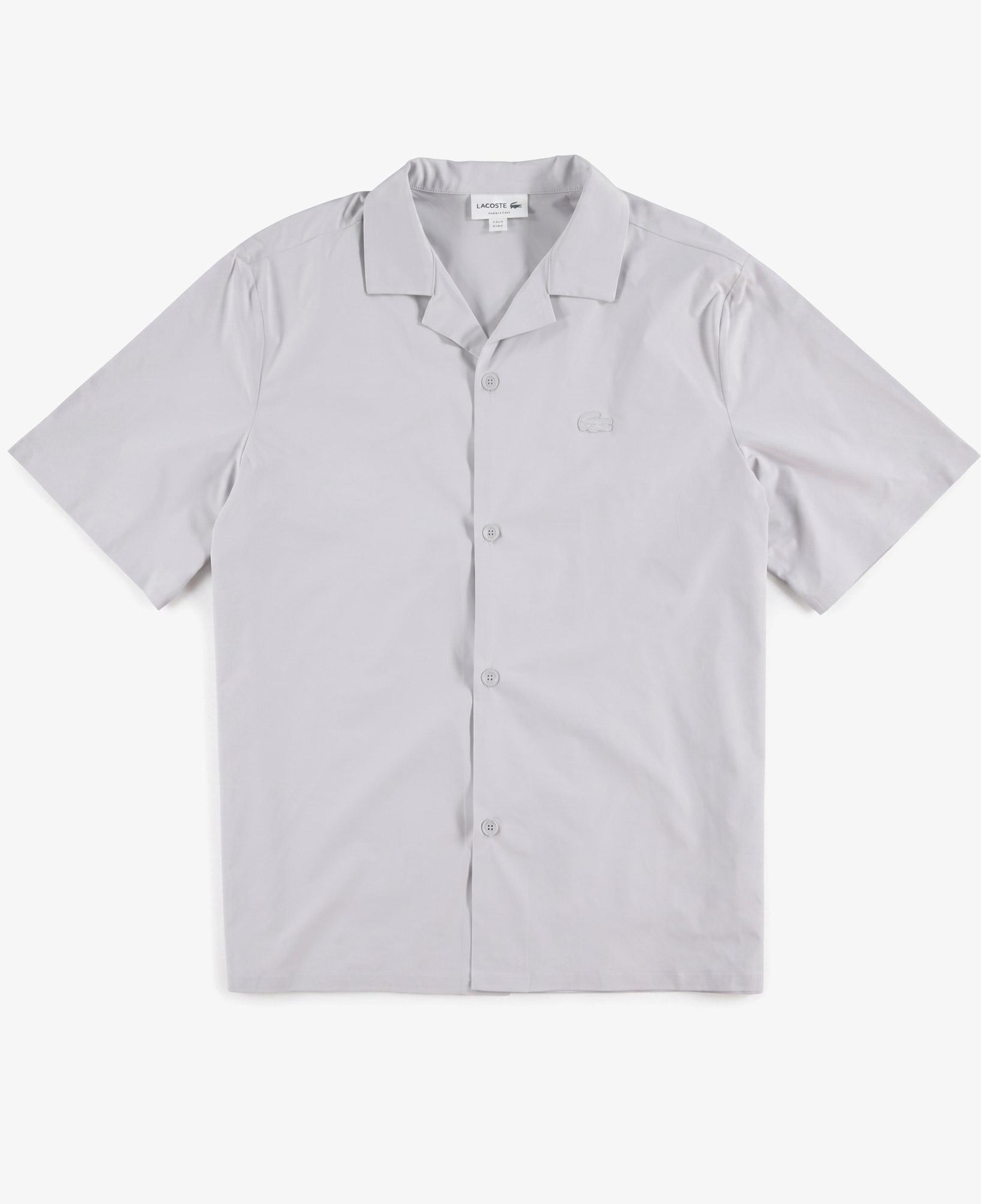 Erkek Relaxed Fit Kısa Kollu Gri Gömlek
